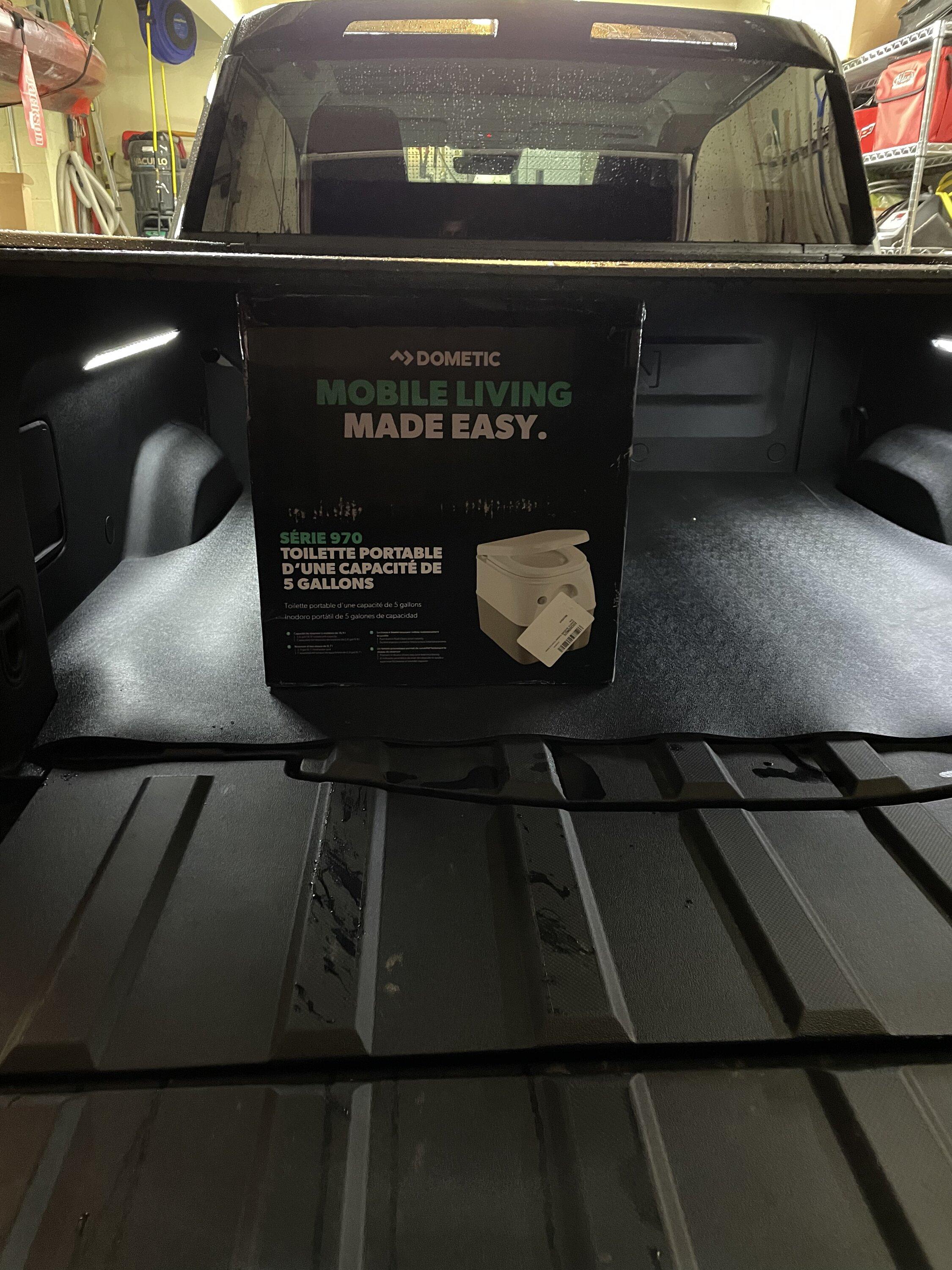 Rivian R1T R1S Portable toilet that fits under Tonneau? 0C7FF75C-46E1-47D1-A9D0-5D8C9A5DAEB6