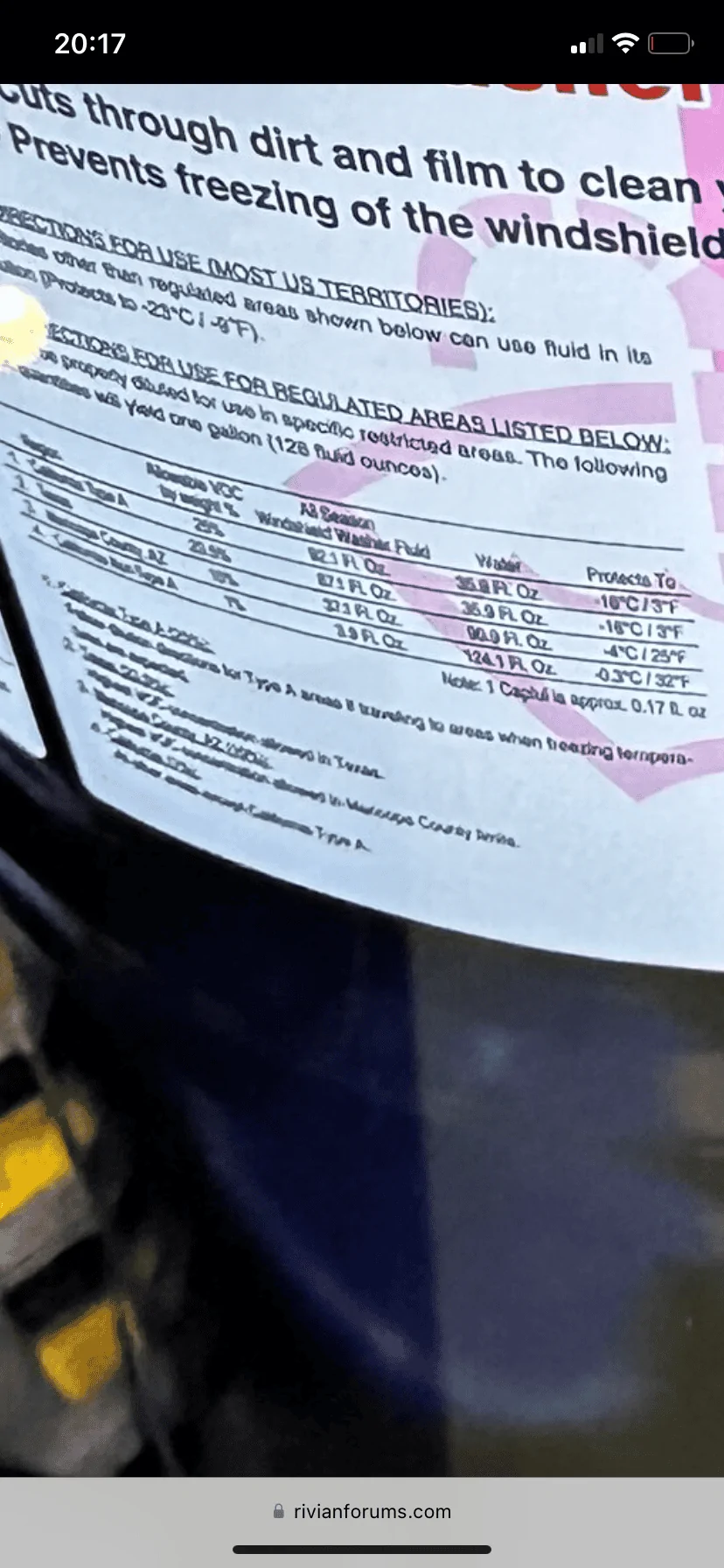 Rivian R1T R1S GC Washer Fluid Group Buy - IT'S ON 6C5505DD-AA8F-4EB7-81CF-E7A518F3A4C2