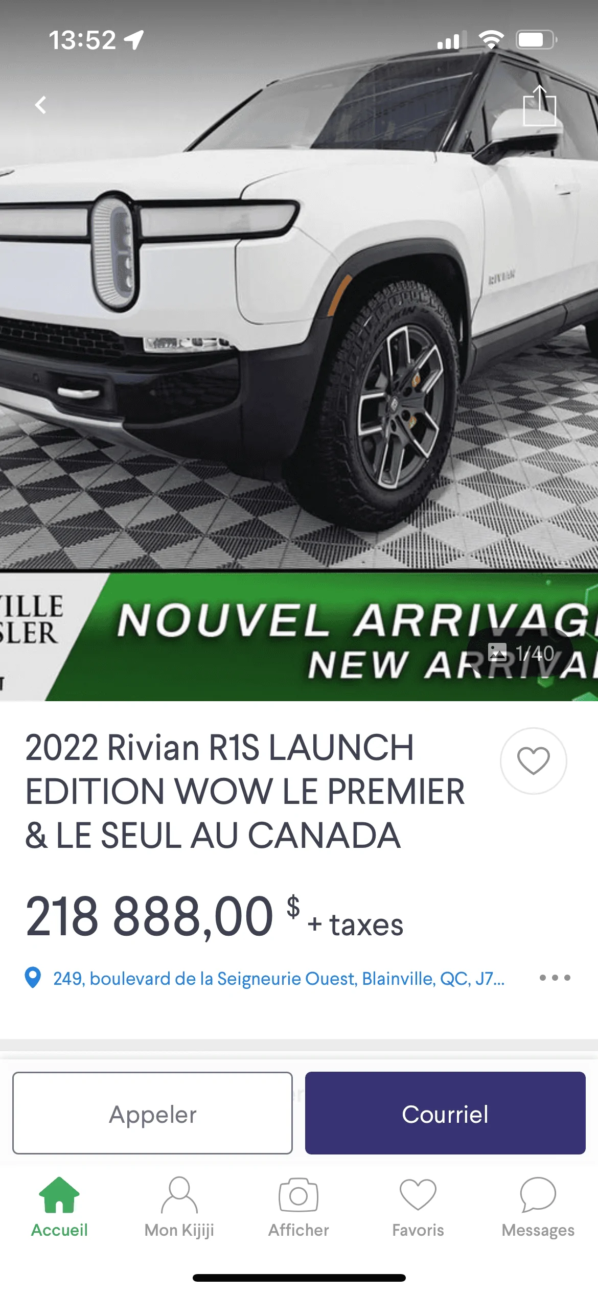 Rivian R1T R1S R1S Canada (Quebec) Sighting 86189C09-5F62-42BD-9EC7-ECB780E2B8A8