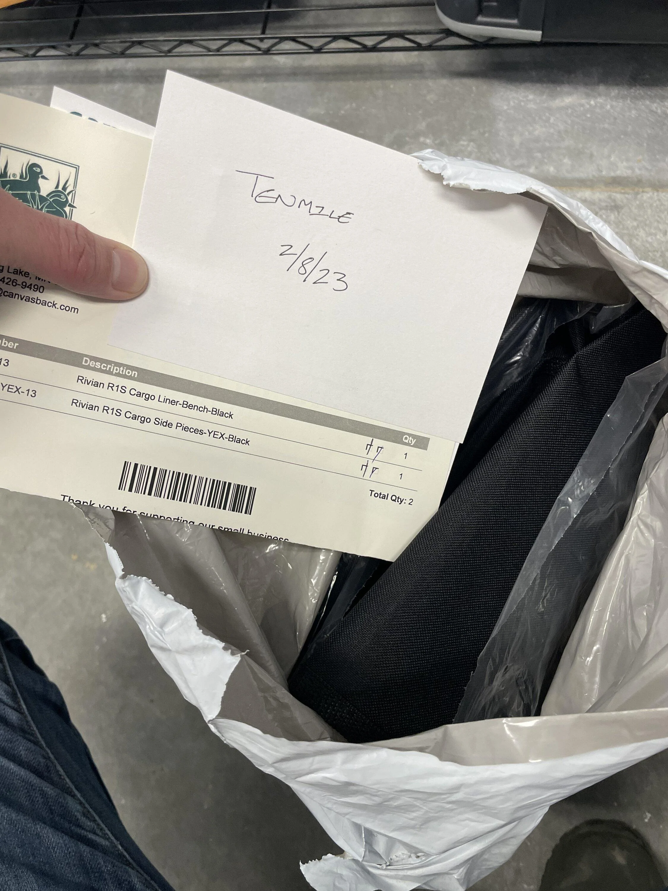 Rivian R1T R1S R1S Canvasback Custom Cargo Liner IMG_7683