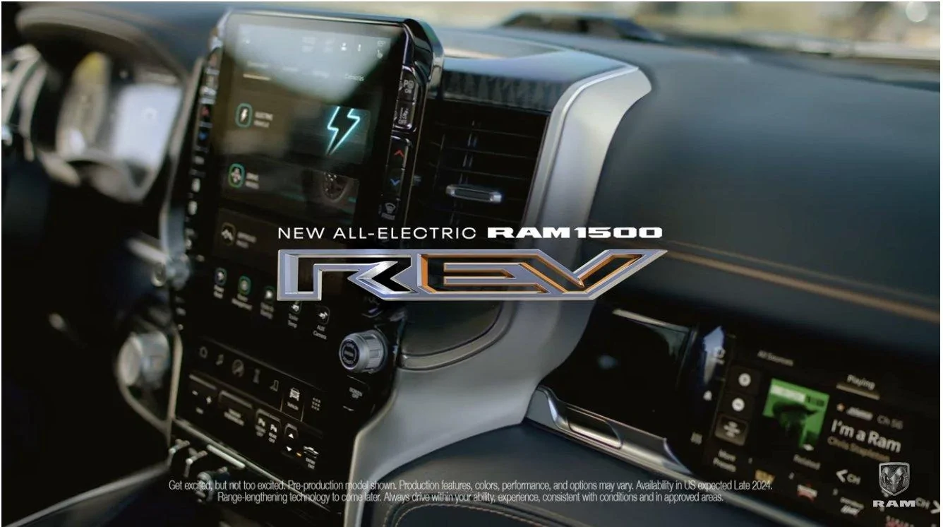 Rivian R1T R1S RAM 1500 REV REVEALED! ? Sign in if you've reserved ??‍♂️ Ram 1500 REV interior