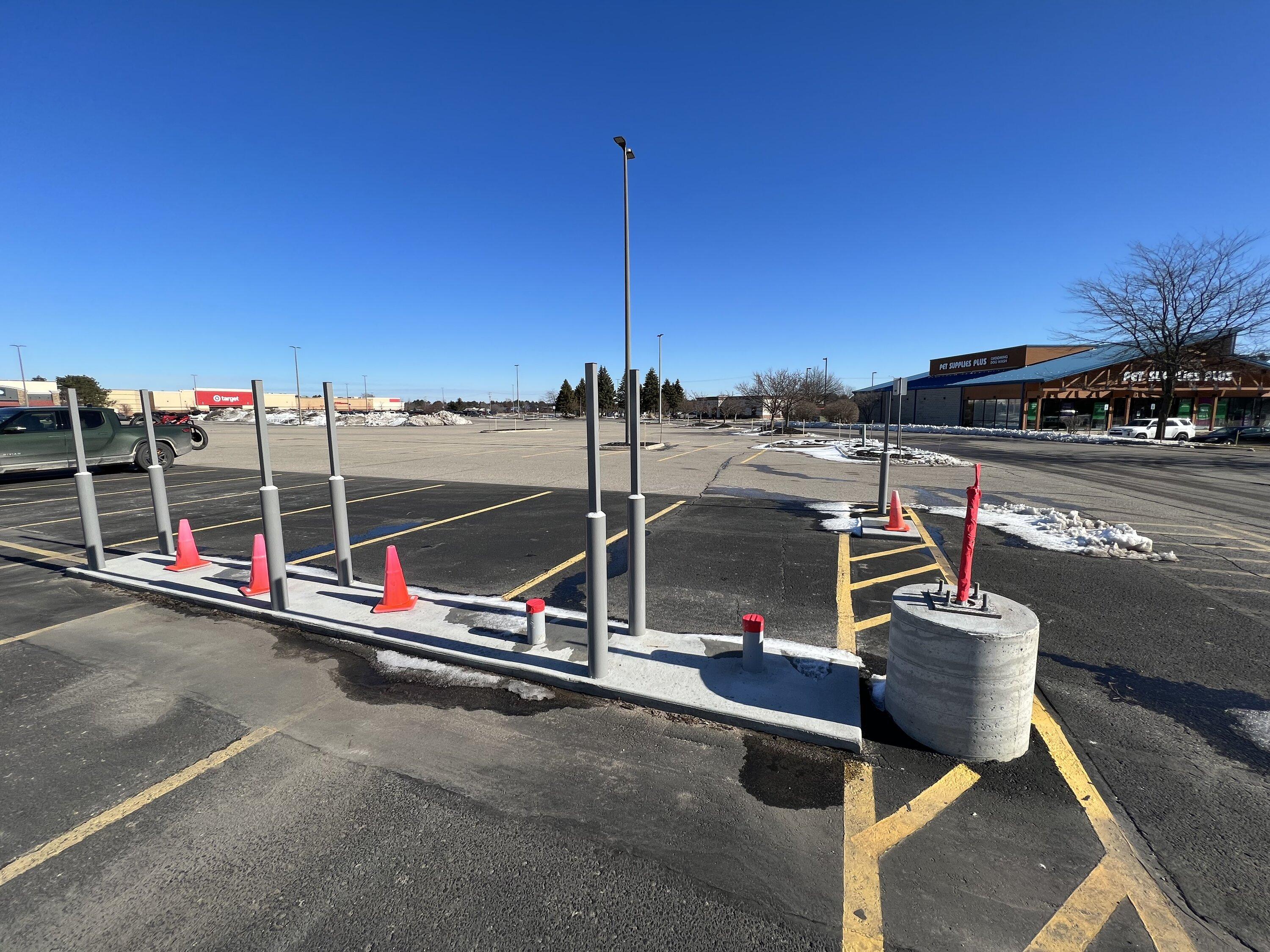 Rivian R1T R1S Likely site of RAN charging station in Traverse City, MI IMG_8927