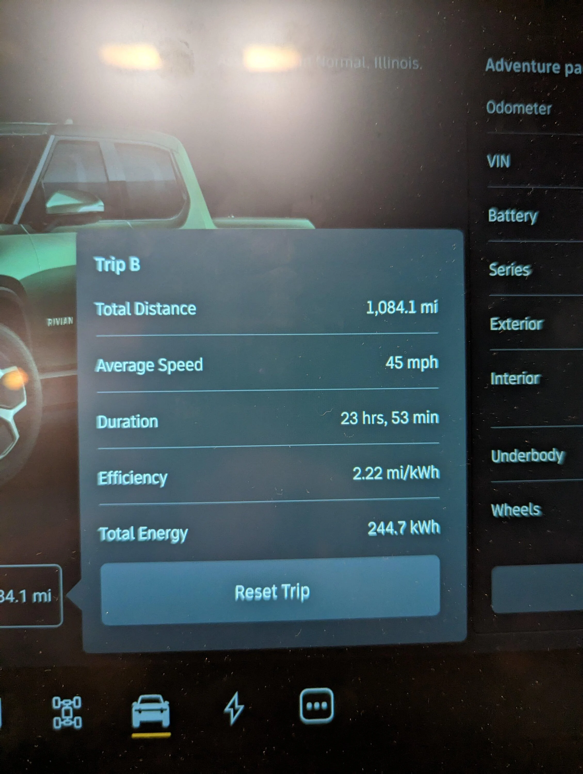 Rivian R1T R1S Greenville, SC to Panama City Beach, FL PXL_20230213_005058939