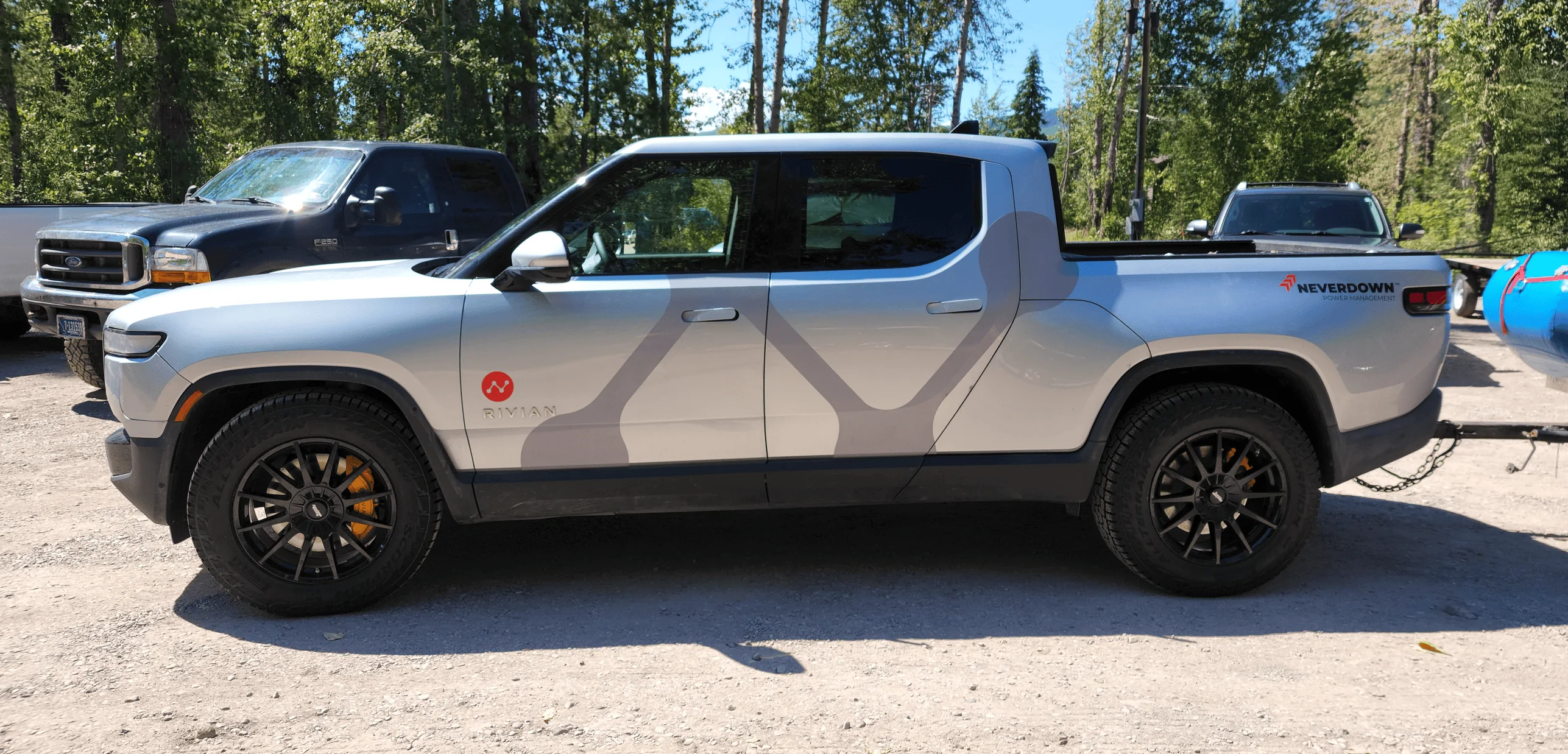 Rivian R1T R1S Rivian won't calibrate aftermarket wheels 1676525106914