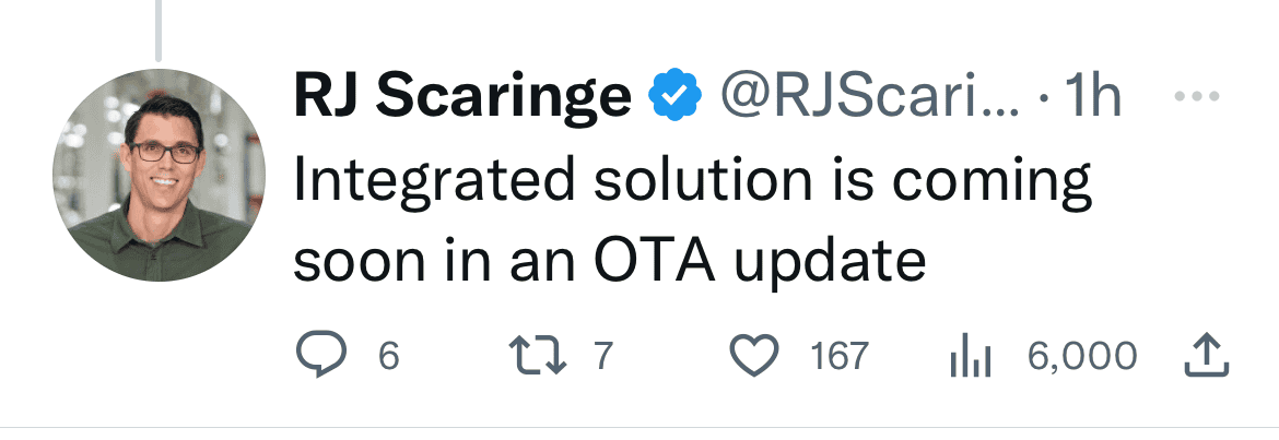 Rivian R1T R1S Dash Cam coming soon in OTA Update! - Per RJ 1676526031654