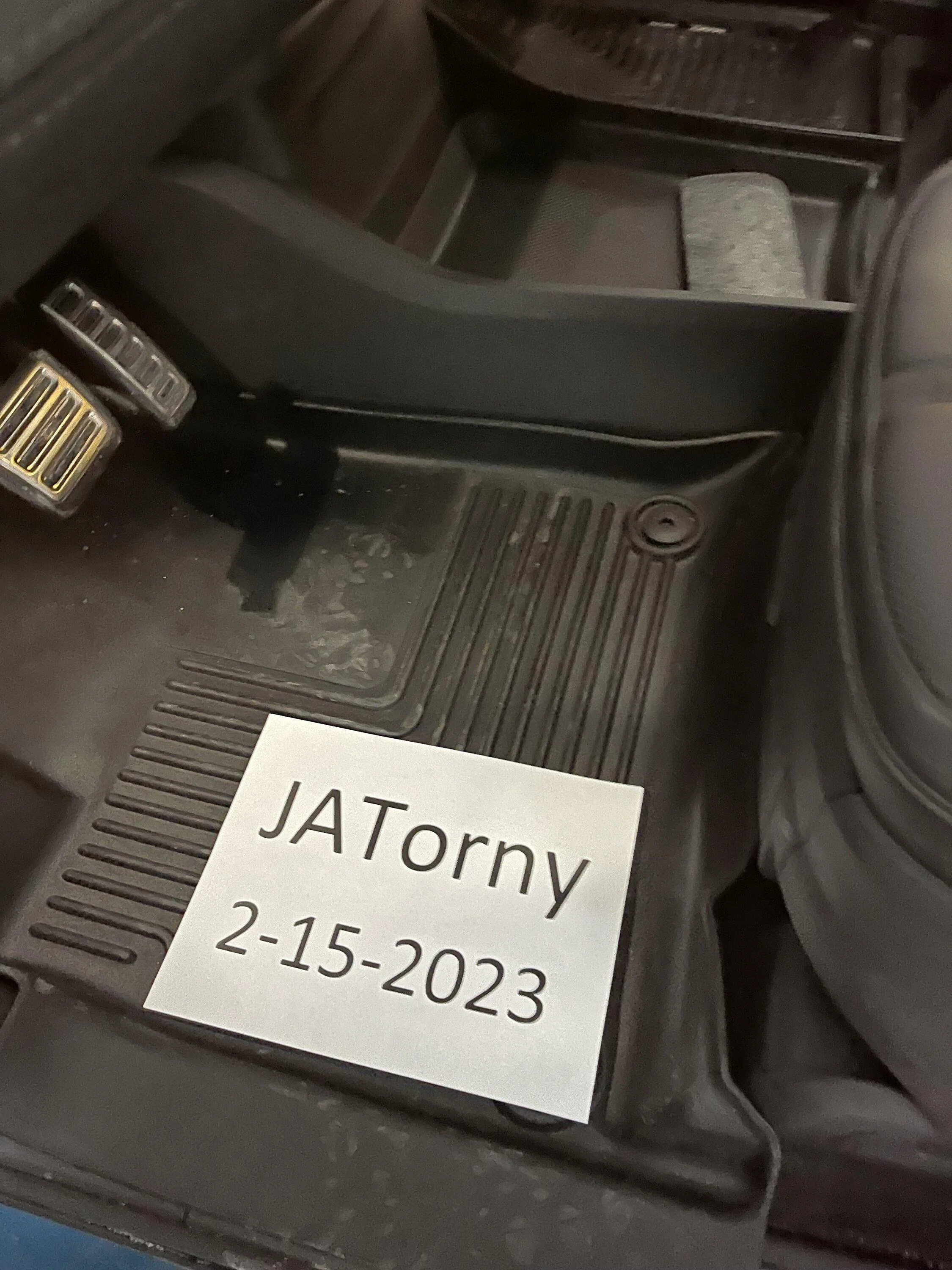 Rivian R1T R1S Husky floor mats IMG_2305