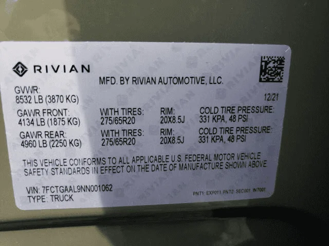 Rivian R1T R1S Random 20 Inch rims (cheap) for snow tires 1676576195336