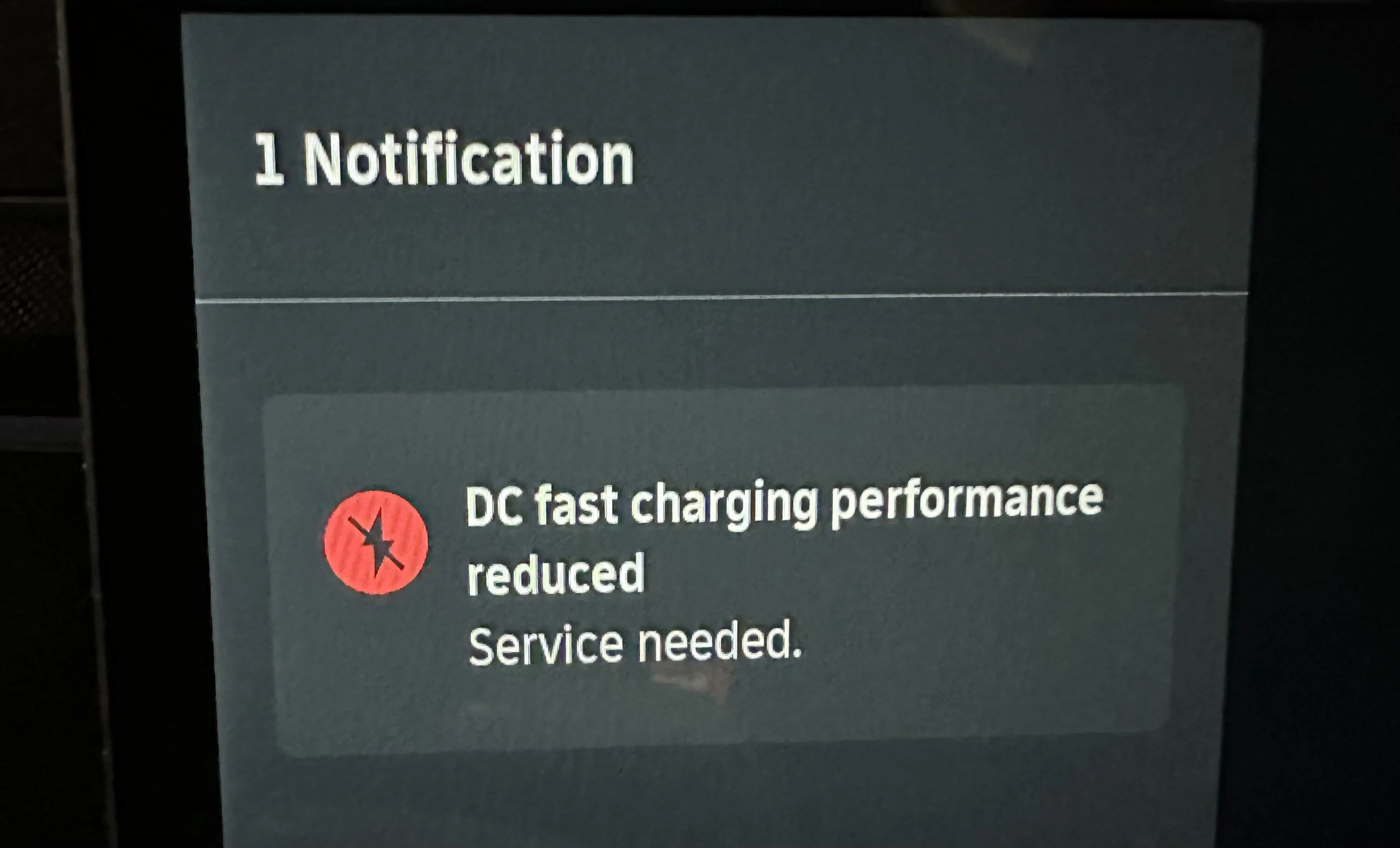 Rivian R1T R1S DC fast charging performance reduced Service needed. 497C4C24-0911-4FB3-AD8E-A2658B6B2181