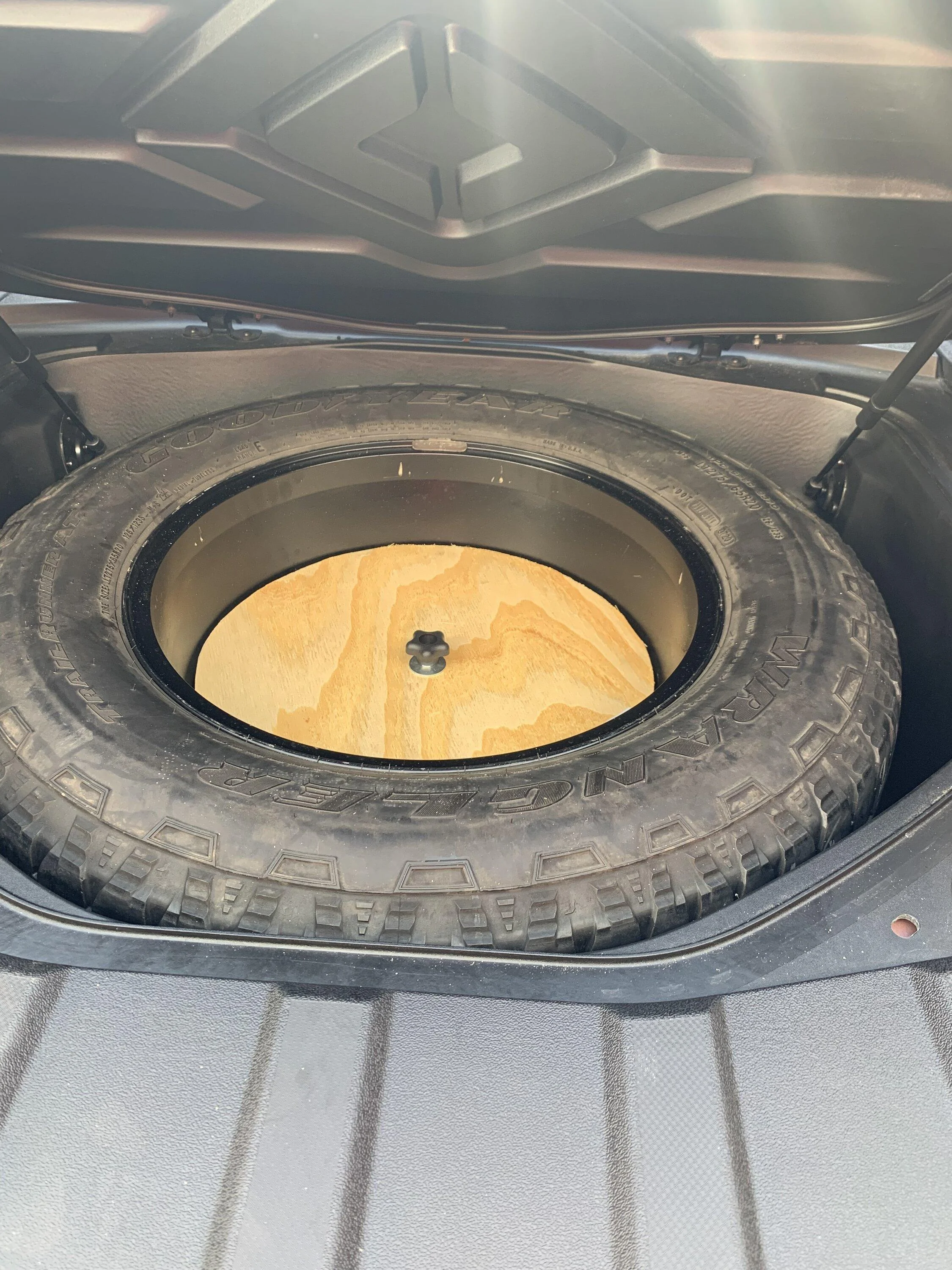 Rivian R1T R1S My cobbled together budget spare 57E48386-D885-47DA-AA21-D39D7CA80207