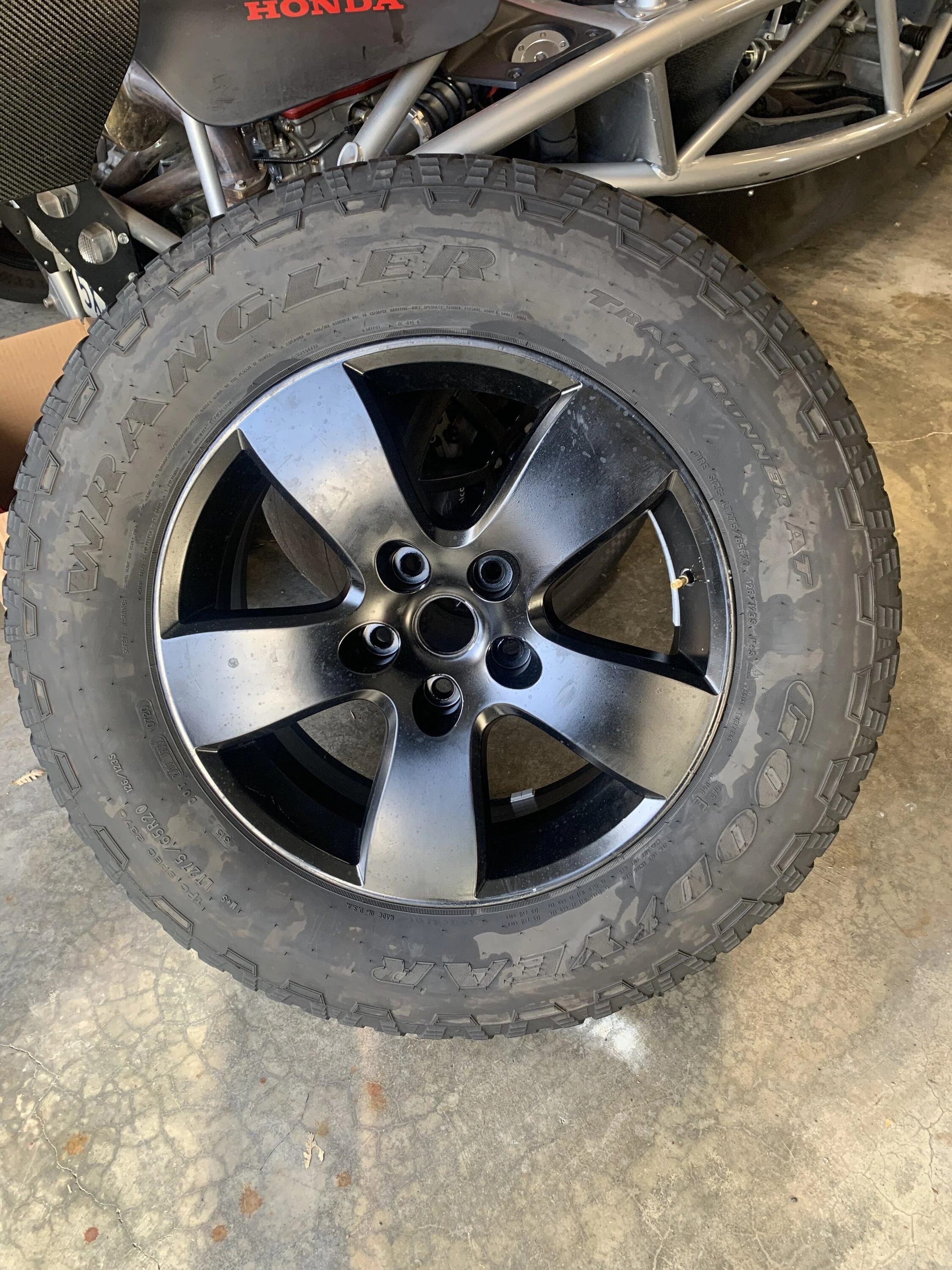 Rivian R1T R1S My cobbled together budget spare 8CBE3D2E-75F3-4277-AD37-62AD8CCBFD35