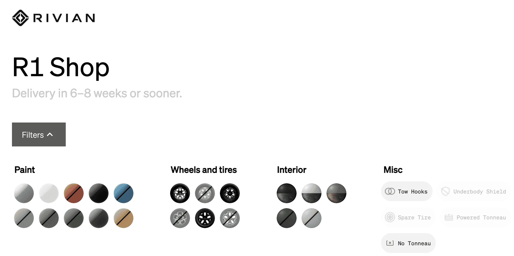 Rivian R1T R1S R1T Shop have any Launch Editions ? R1Sho