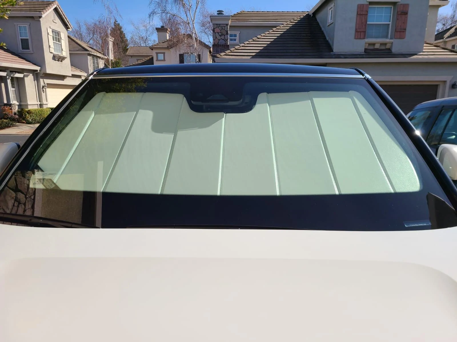 Rivian R1T R1S Decent option for front windshield sun shade 95a06f08-5244-4ecc-9454-1b2bdaf121c9