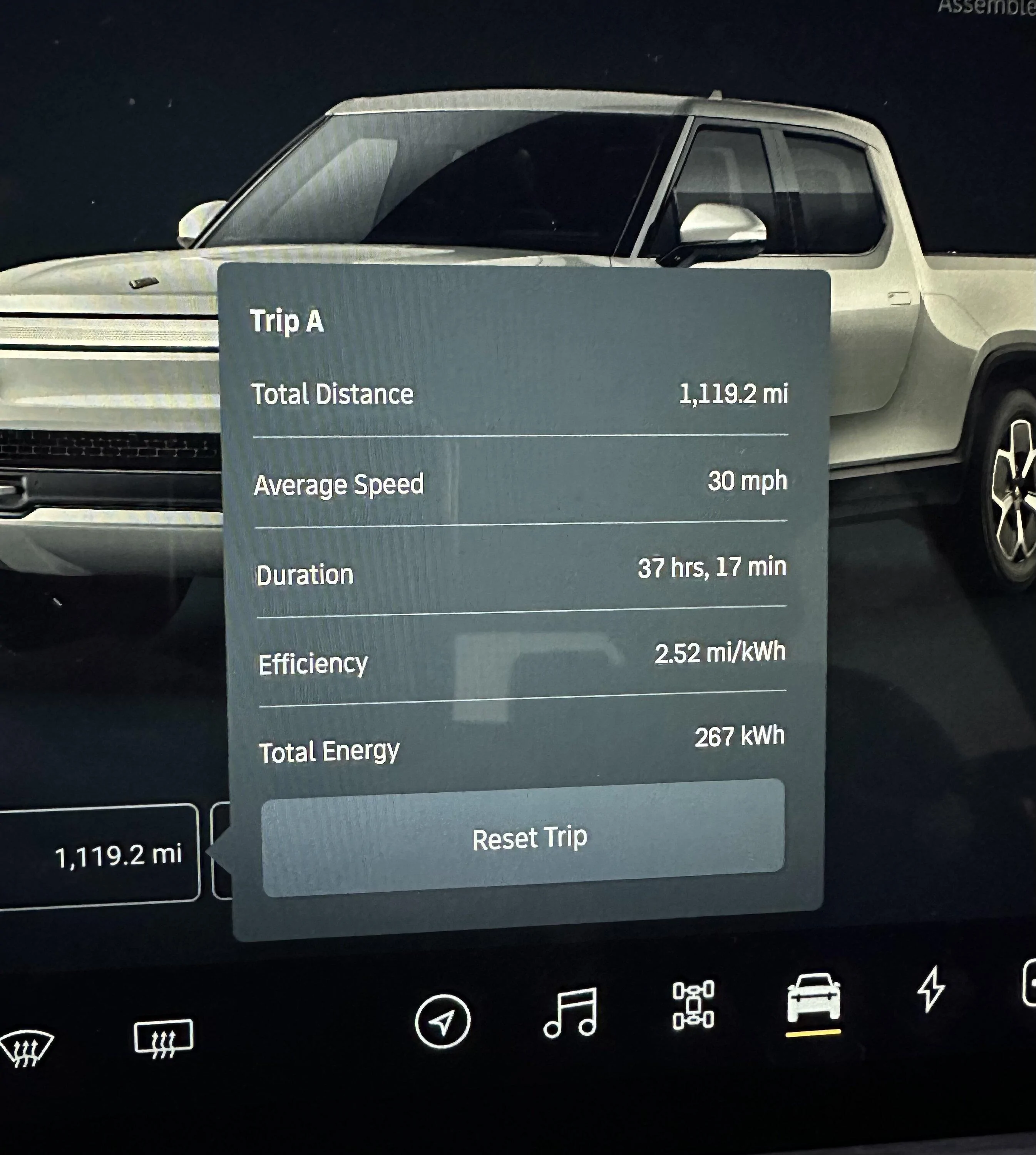 Rivian R1T R1S Efficiency report for last 1000 miles F862CBA5-1162-462C-8E3B-9B8B021B7765