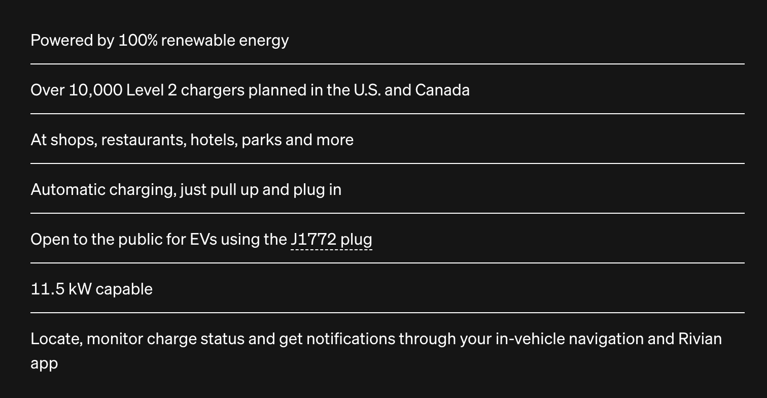 Rivian R1T R1S Crested Butte Rivian charger no longer free 1677005859843
