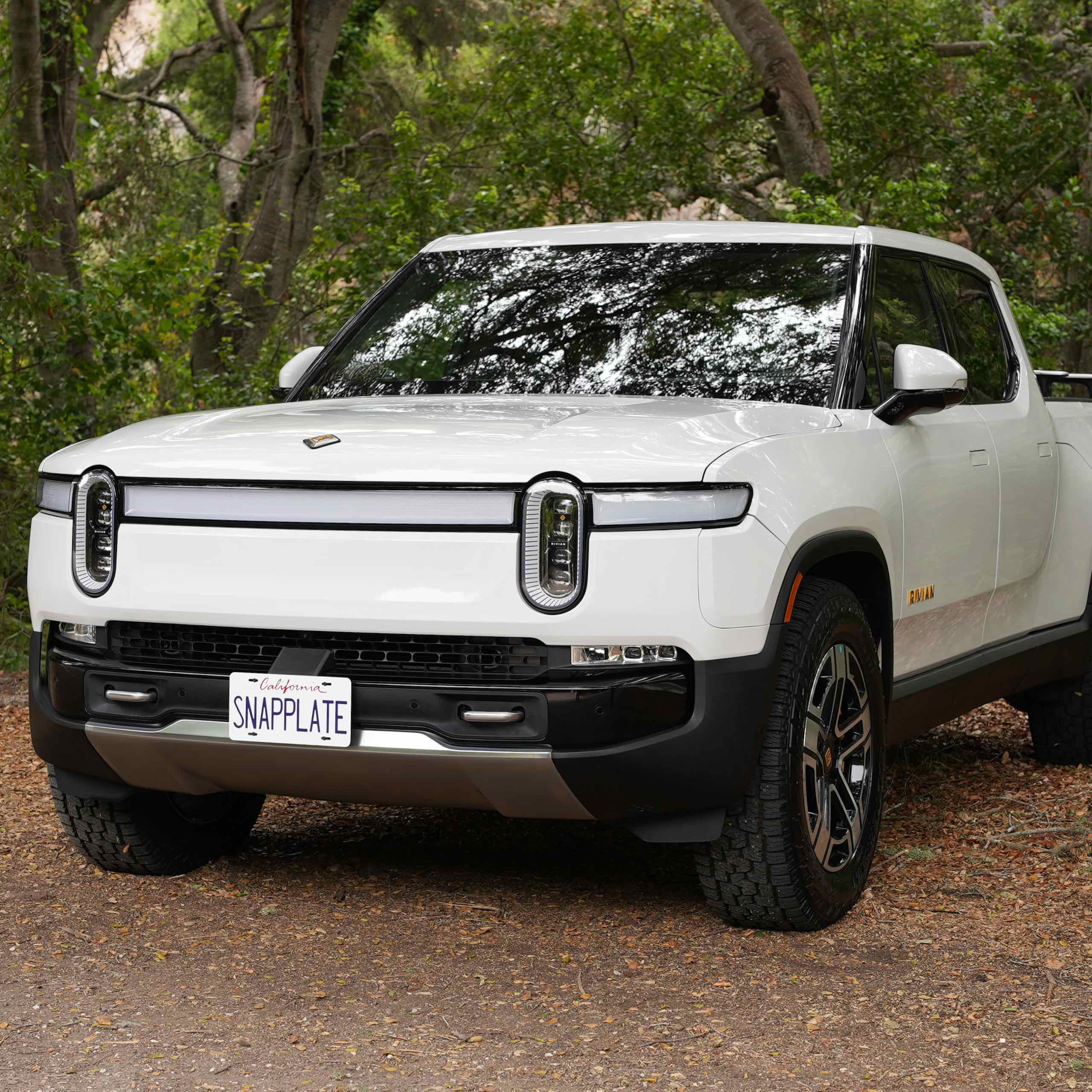 Rivian R1T R1S SnapPlate - No Drill, Removable, Front License Plate Mount DSC00862