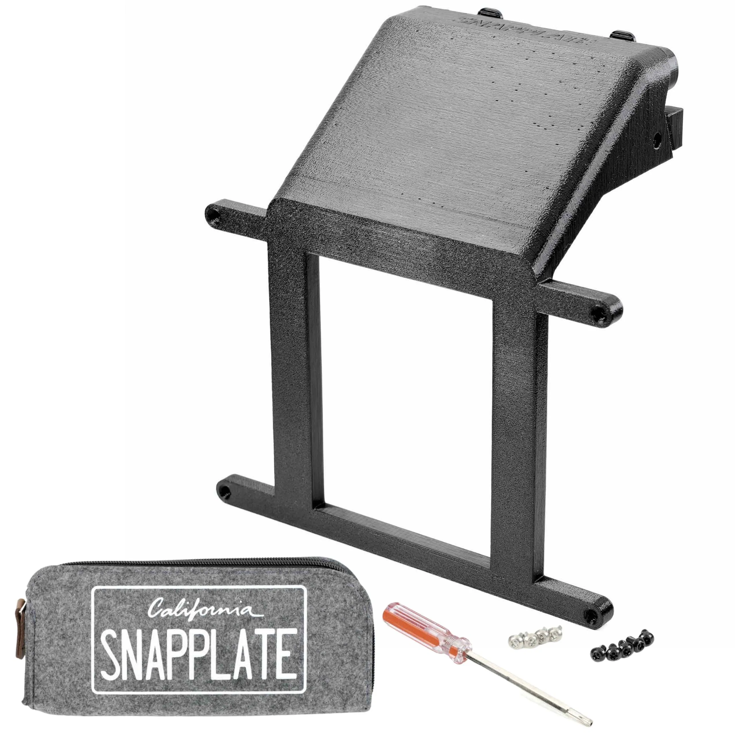 Rivian R1T R1S SnapPlate - No Drill, Removable, Front License Plate Mount Amazon Main Image - Rivian