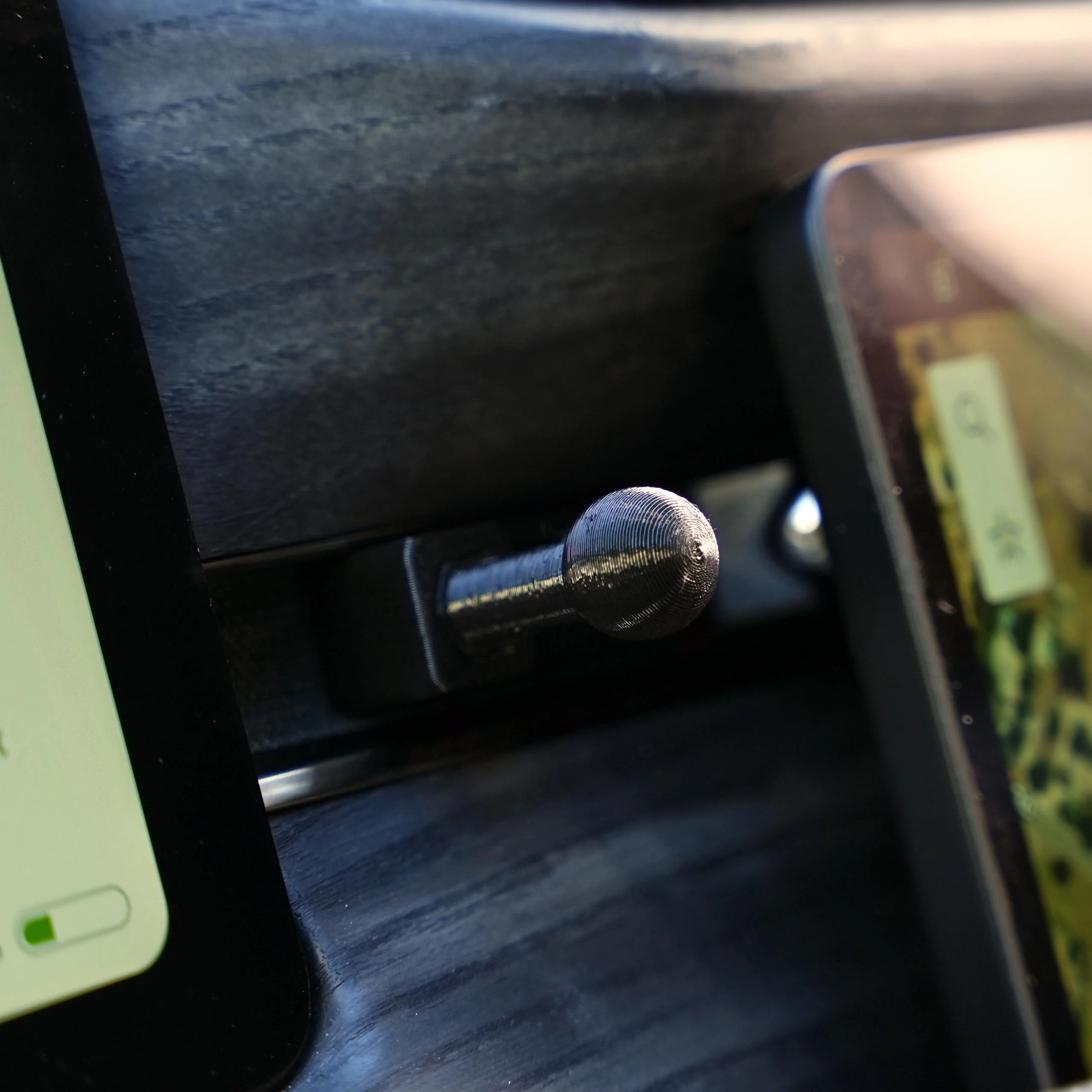 Rivian R1T R1S Phone Mount Dash Anchor - 17mm, 20mm, & 25mm Ball Mount Size Options DSC01239