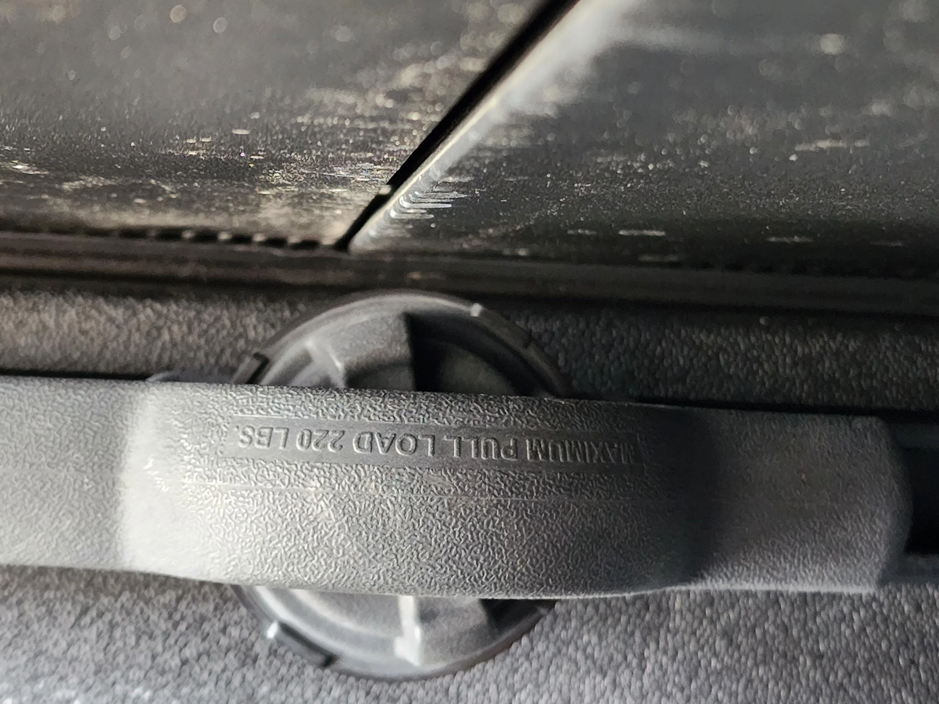 Rivian R1T R1S R1T bed tie down rails installed (adopted from Tacoma) 20230222_153557