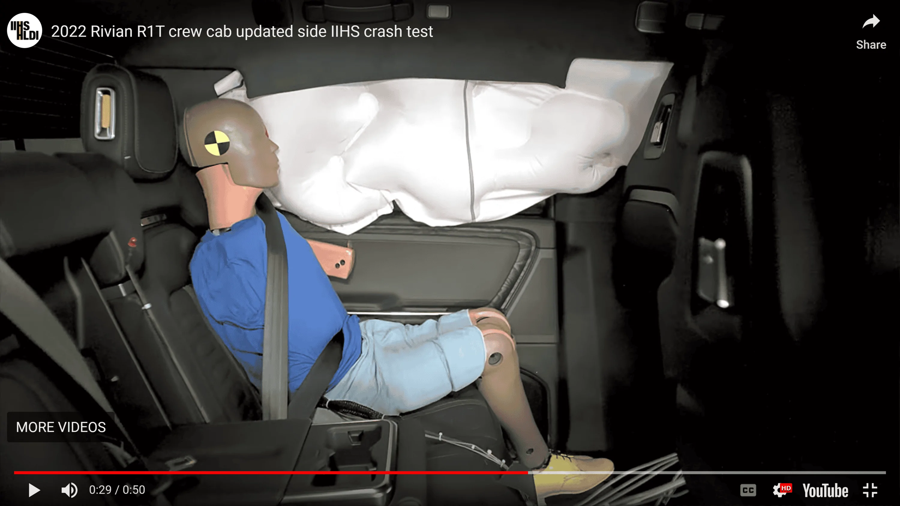 Rivian R1T R1S IIHS Updated Crash Test Rating of Rivian R1T (w/ Video) 2023-02-23 (1)