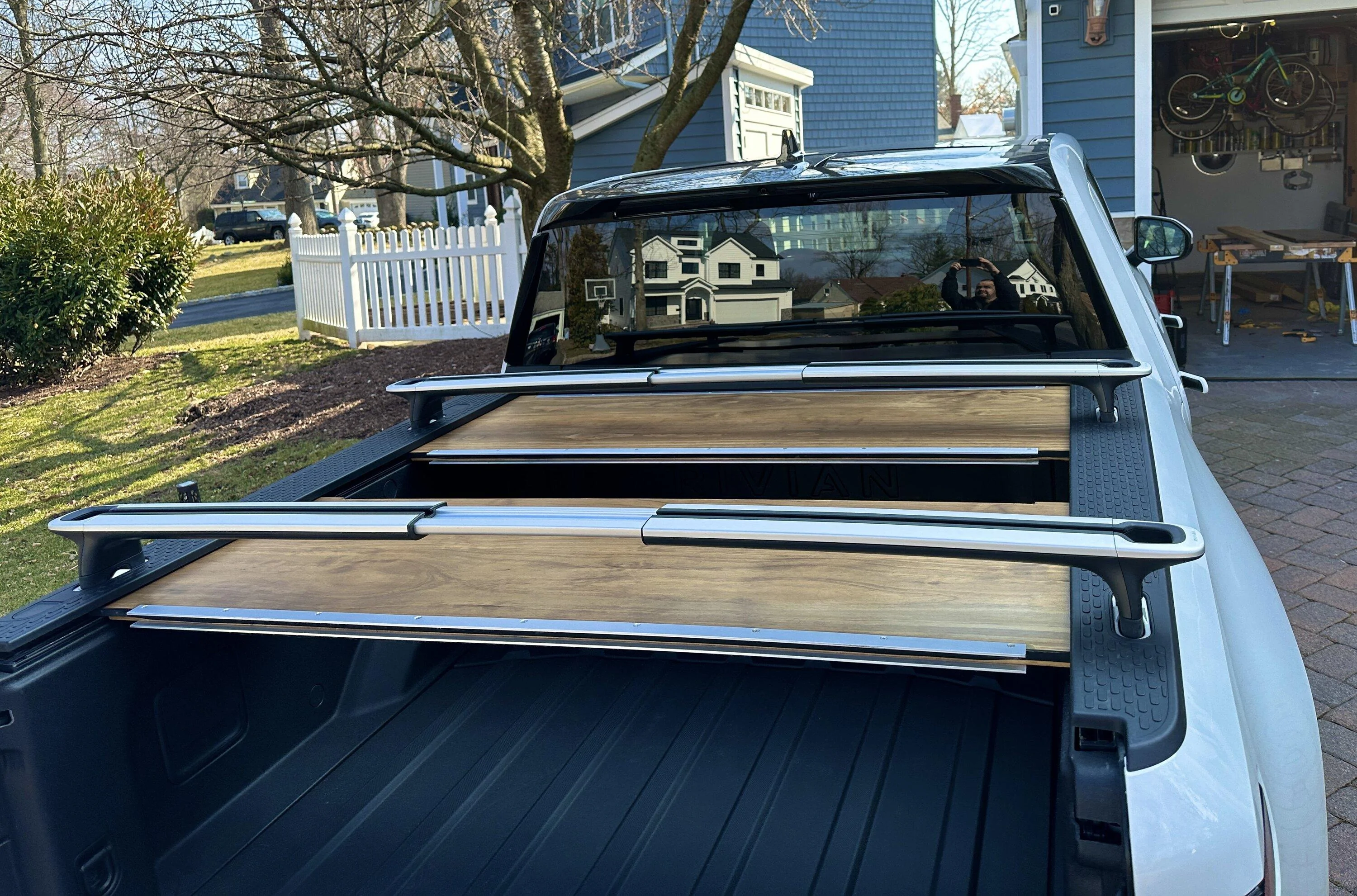 Rivian R1T R1S My custom Wooden Tonneau Cover 20230226_184120653_iOS 1