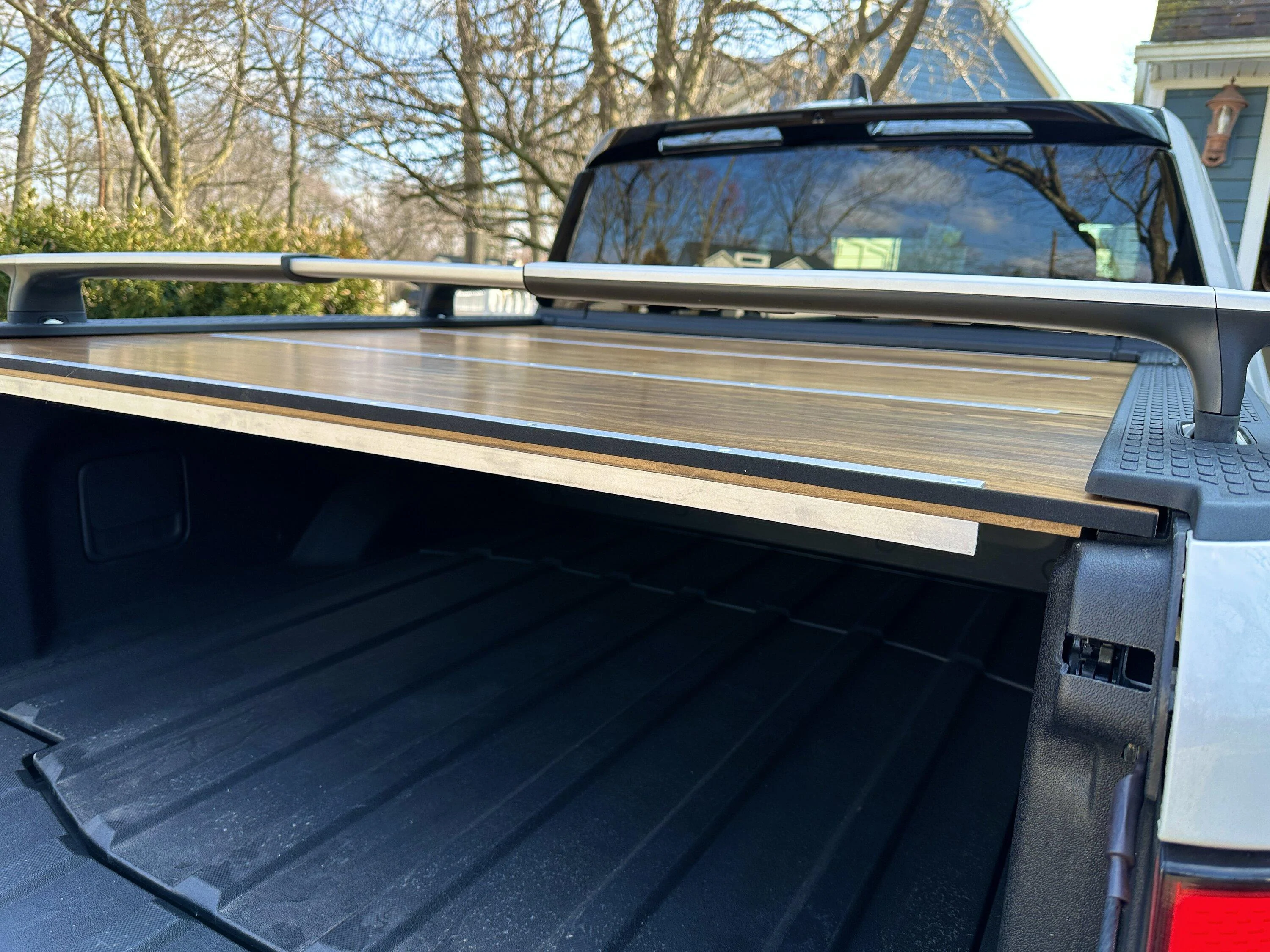 Rivian R1T R1S My custom Wooden Tonneau Cover 20230226_184214954_iOS 1