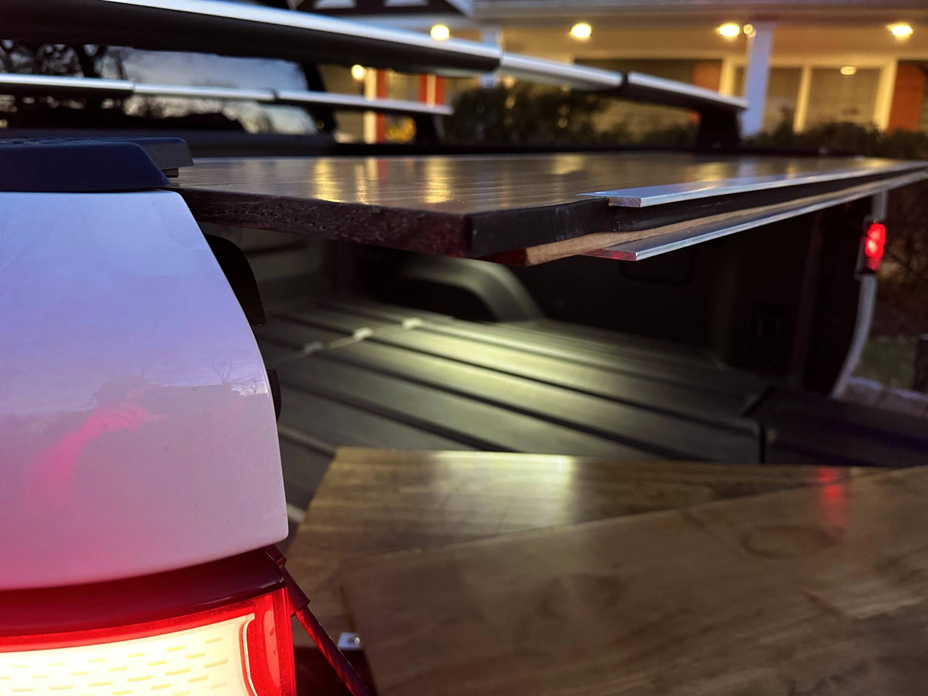 Rivian R1T R1S My custom Wooden Tonneau Cover 20230226_230346596_iOS