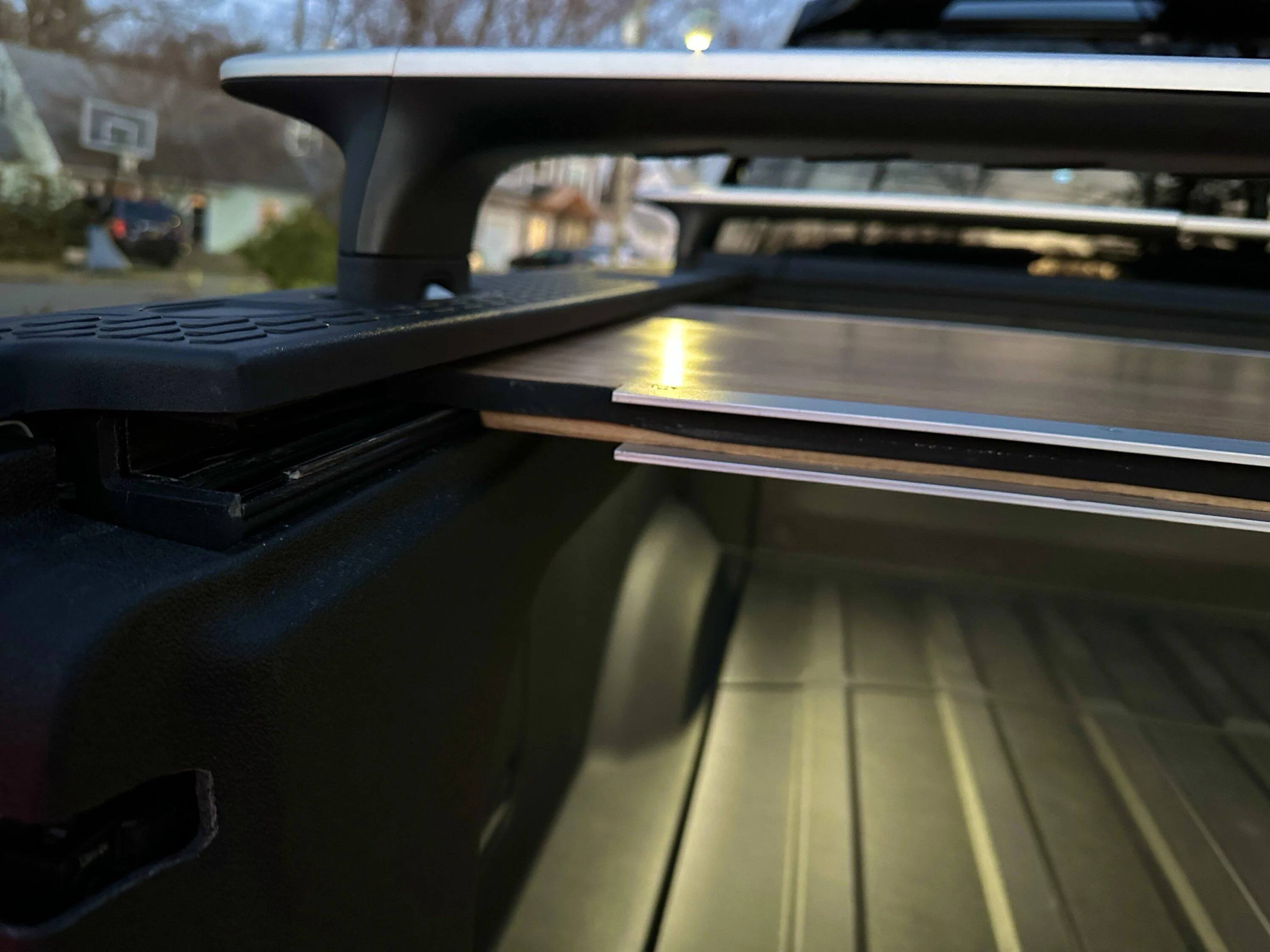 Rivian R1T R1S My custom Wooden Tonneau Cover 20230226_230401025_iOS