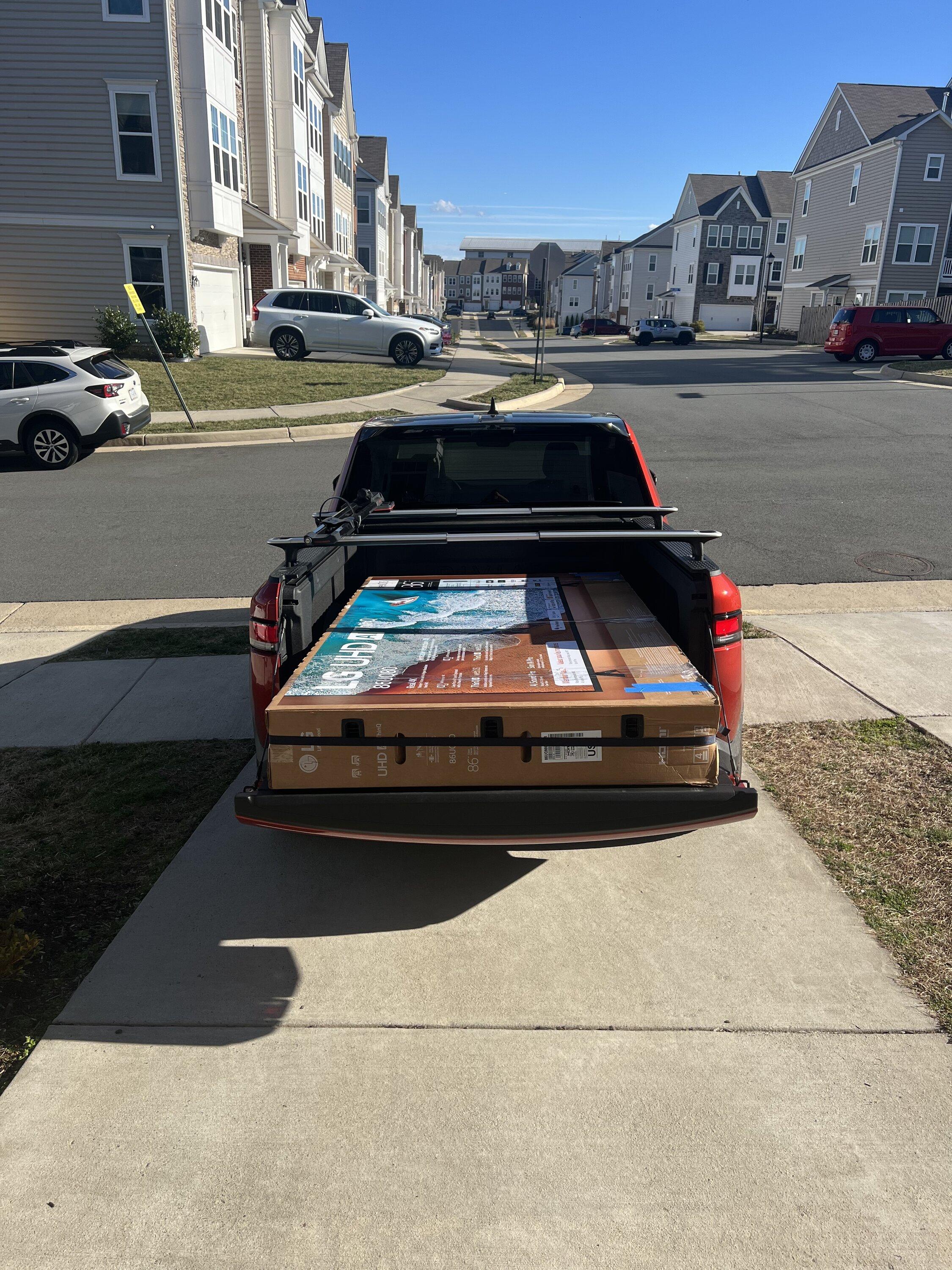 Rivian R1T R1S What do you use your R1T bed for?  (Picture Edition) 95C0D607-738C-4B9D-8DD5-70EE9A1F8061
