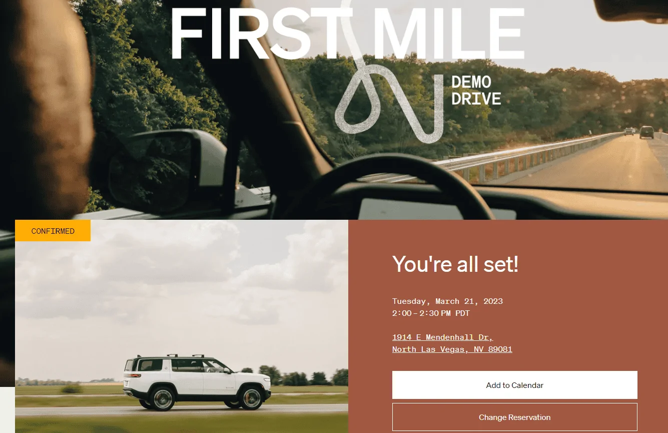 Rivian R1T R1S First Mile Demo Drive - Las Vegas 1677517294878