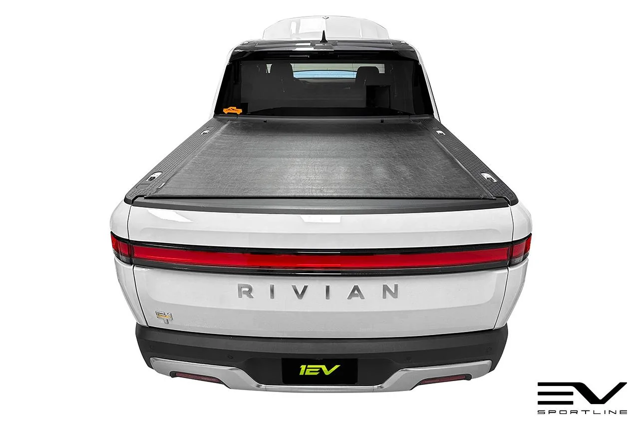 Rivian R1T R1S New aftermarket (manual) Tonneau Cover for Rivian R1T rivian-r1t-aftermarket-upgrade-accessories-tonneau-truck-bed-cover-1