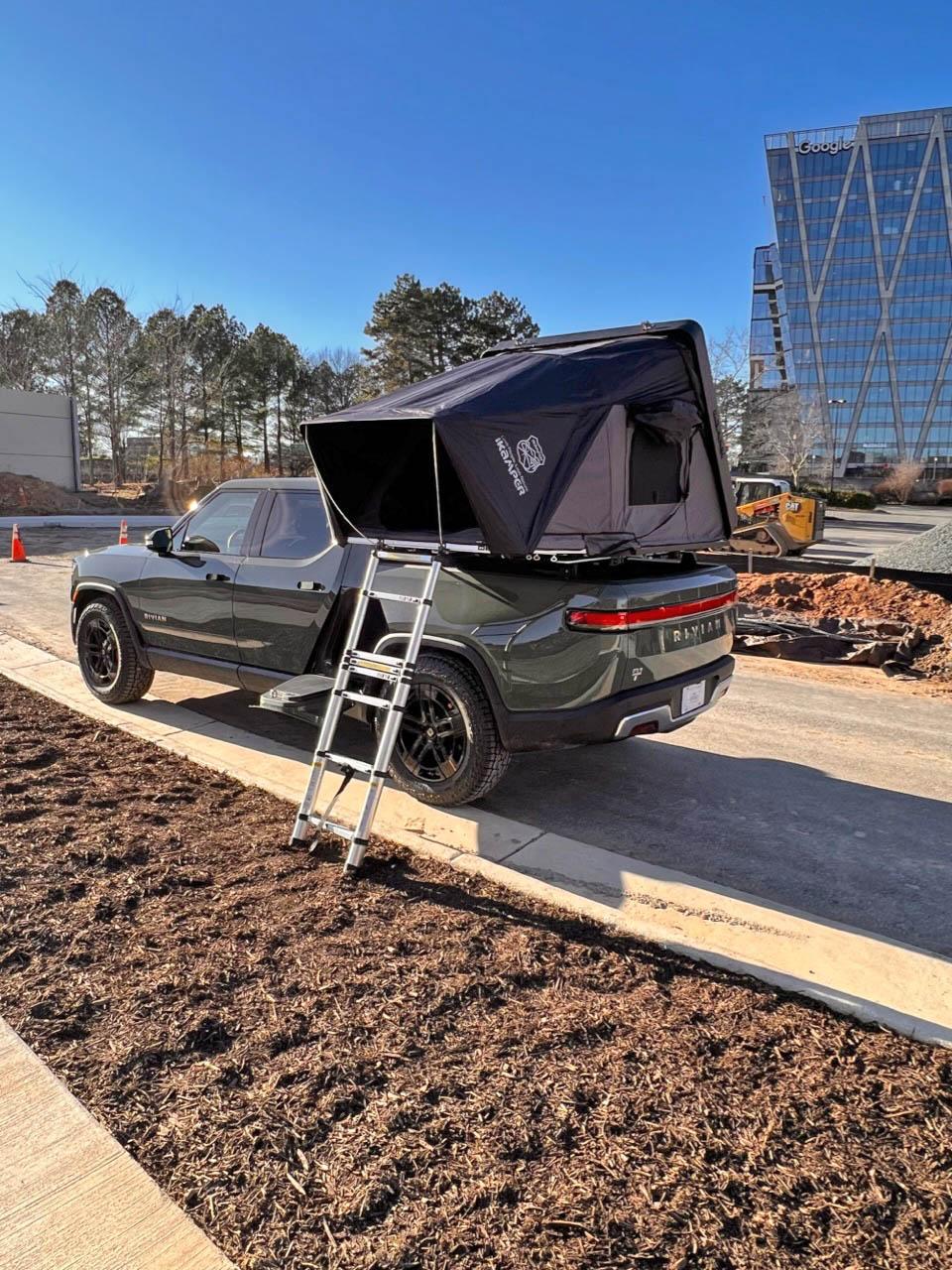 Rivian R1T R1S iKamper Mini 3.0 Fits R1T Bed Perfectly ikamper3.0 rivian r1t