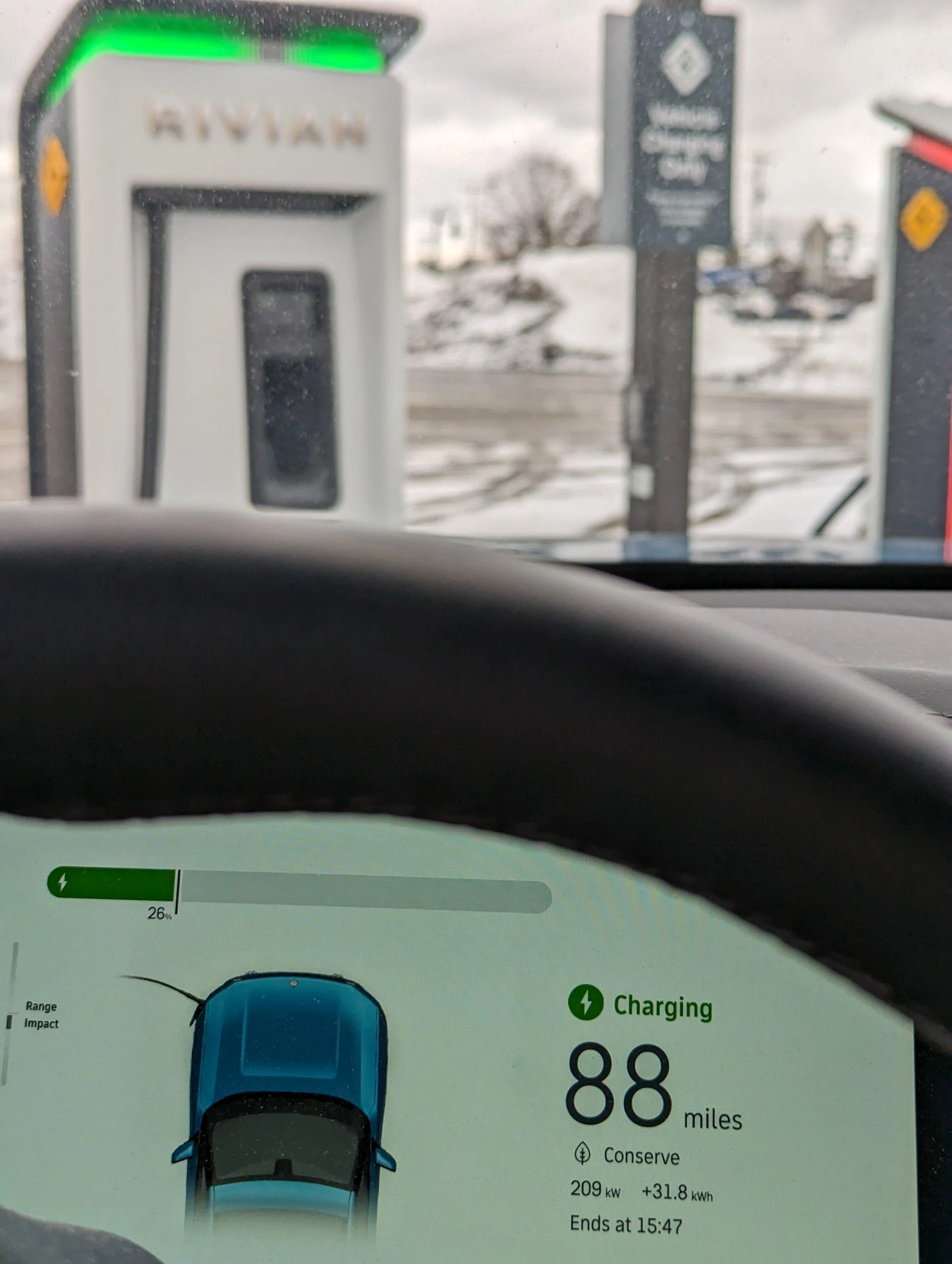 Rivian R1T R1S Grayling Michigan 6 Station RAN now open PXL_20230302_194142235