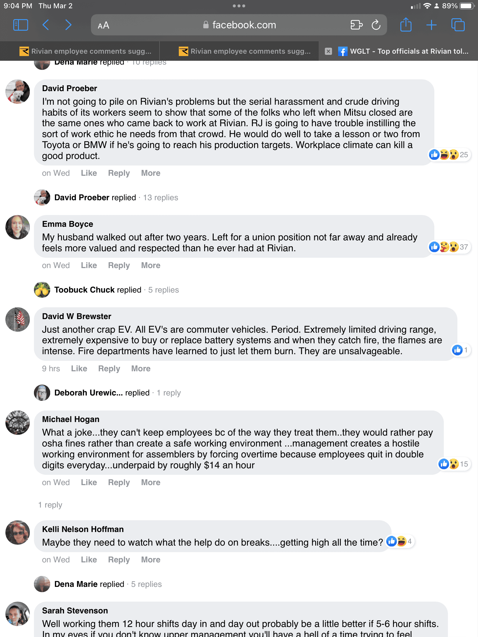 Rivian R1T R1S Rivian employee comments suggest morale issues 7F8E8815-D0EC-4DCC-831D-826E93B1A66B
