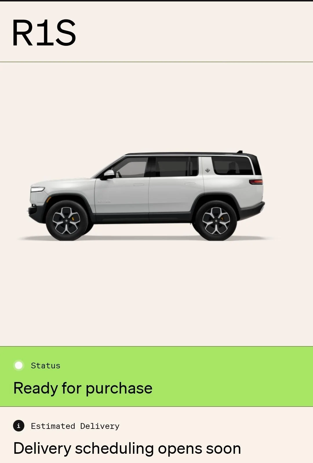 Rivian R1T R1S Back to "Processing Estimate" to Delivery Scheduled R1S/OC Screenshot_20230303_071112_Chrom