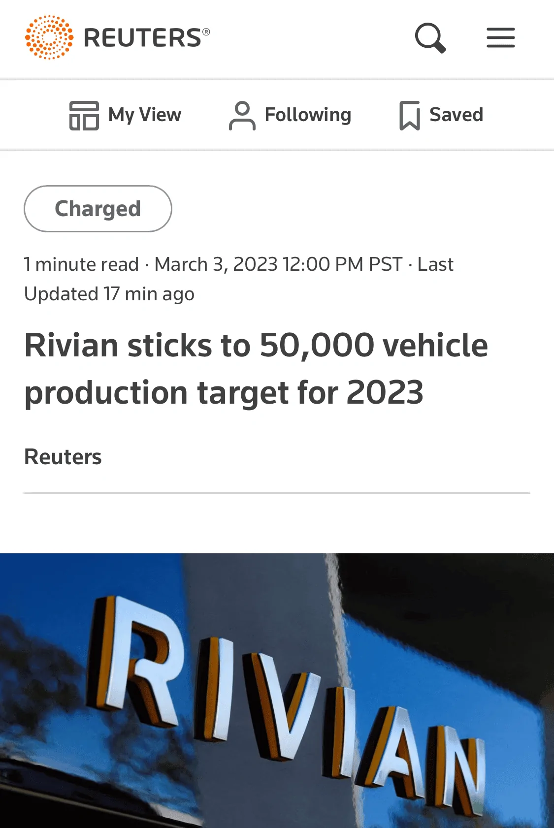 Rivian R1T R1S Rivian now says production of 62K vehicles planned in 2023 [Update: Rivian says figure was said at internal meeting and taken out of context] 1677874791557