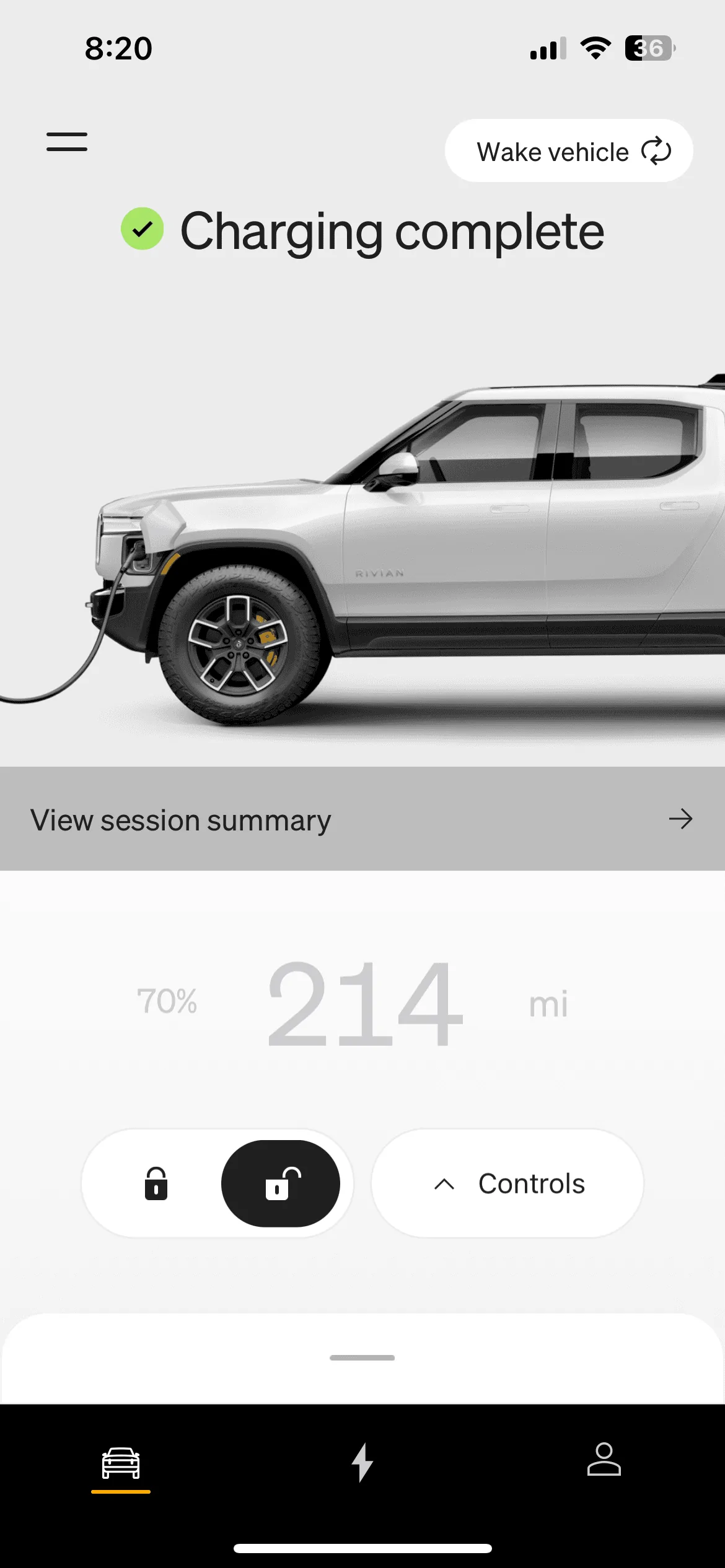 Rivian R1T R1S Rivian App has the wrong wheel configuration 9A752814-50C5-4D07-8725-9E766185E48D