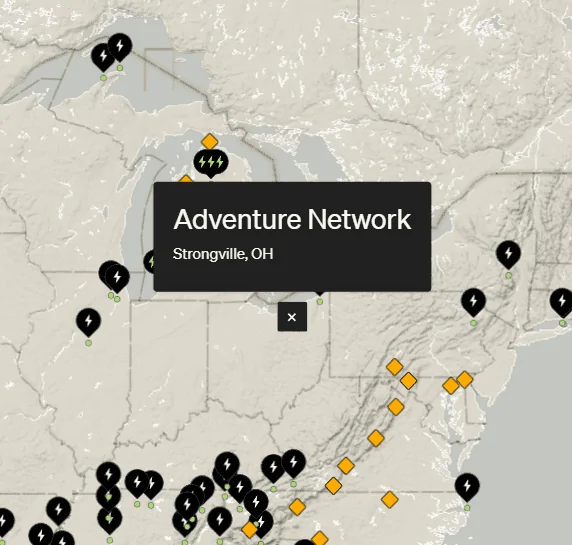 Rivian R1T R1S RAN Rivian Charging Stations Locations Map via Google Maps 1678031810175