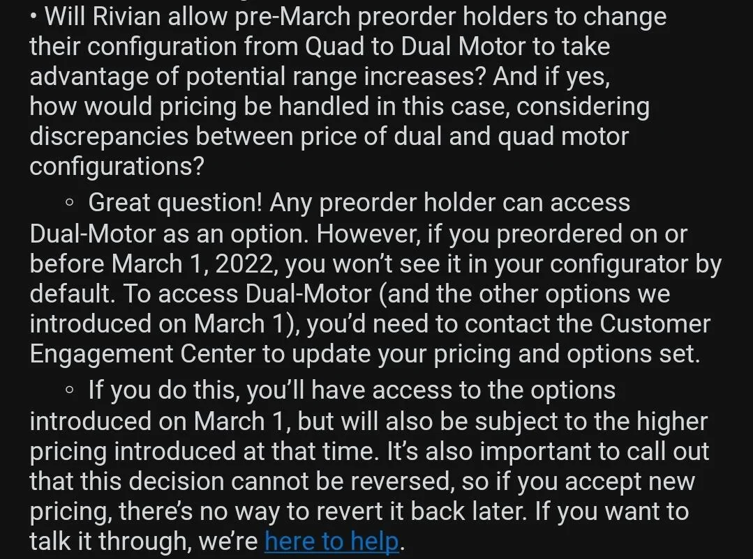 Rivian R1T R1S 50 Miles of Extra Range For $10,000? Screenshot_20230305_105639_Reddit