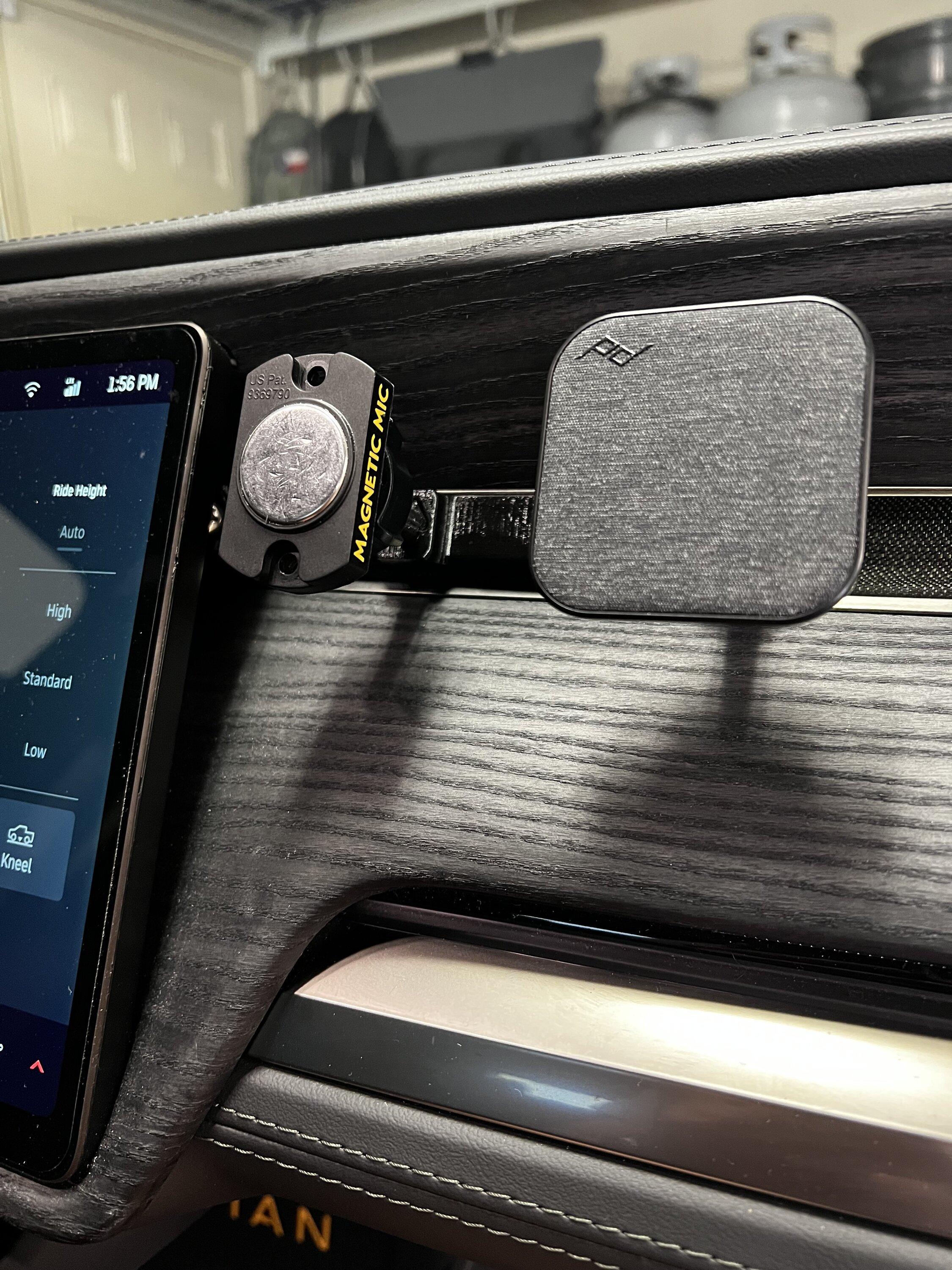 Rivian R1T R1S Phone Mount Dash Anchor - 17mm, 20mm, & 25mm Ball Mount Size Options IMG_2084