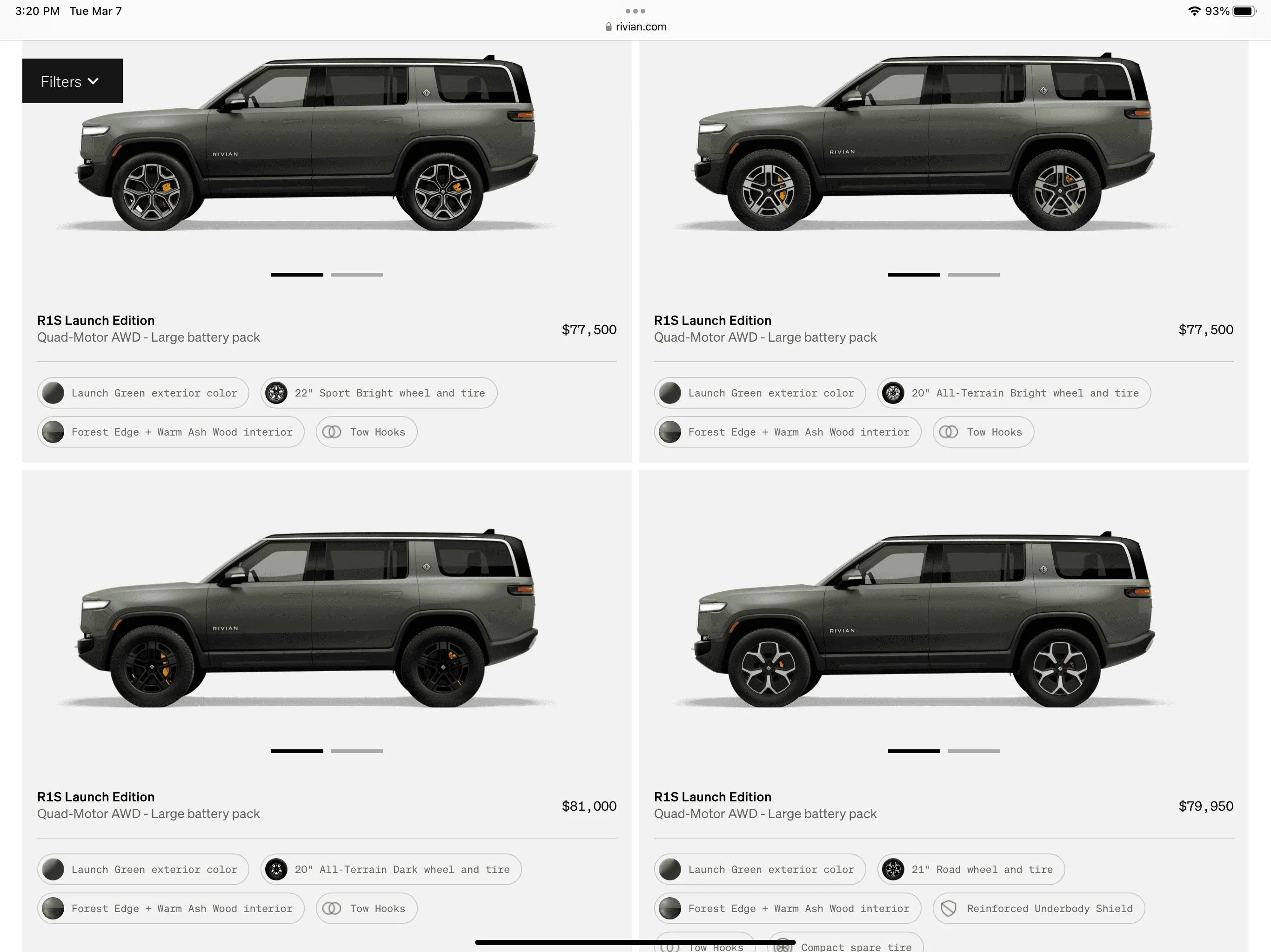 Rivian R1T R1S R1S Shop access live with lots of inventory! 4A540F2D-C9FB-42DC-91AC-838BC69973C3