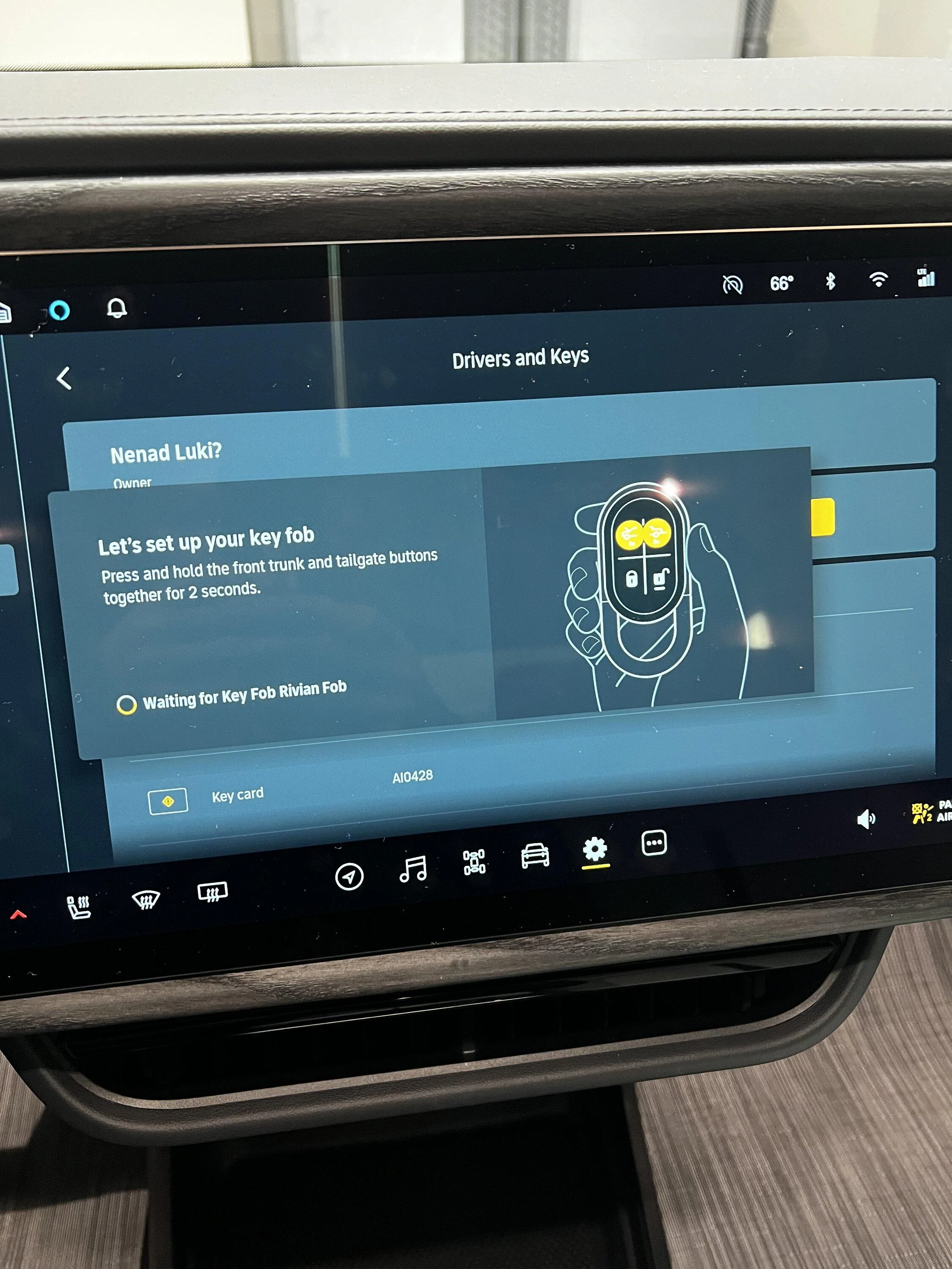 Rivian R1T R1S Key Fob Set Up after 2023.6.2 update IMG_0789