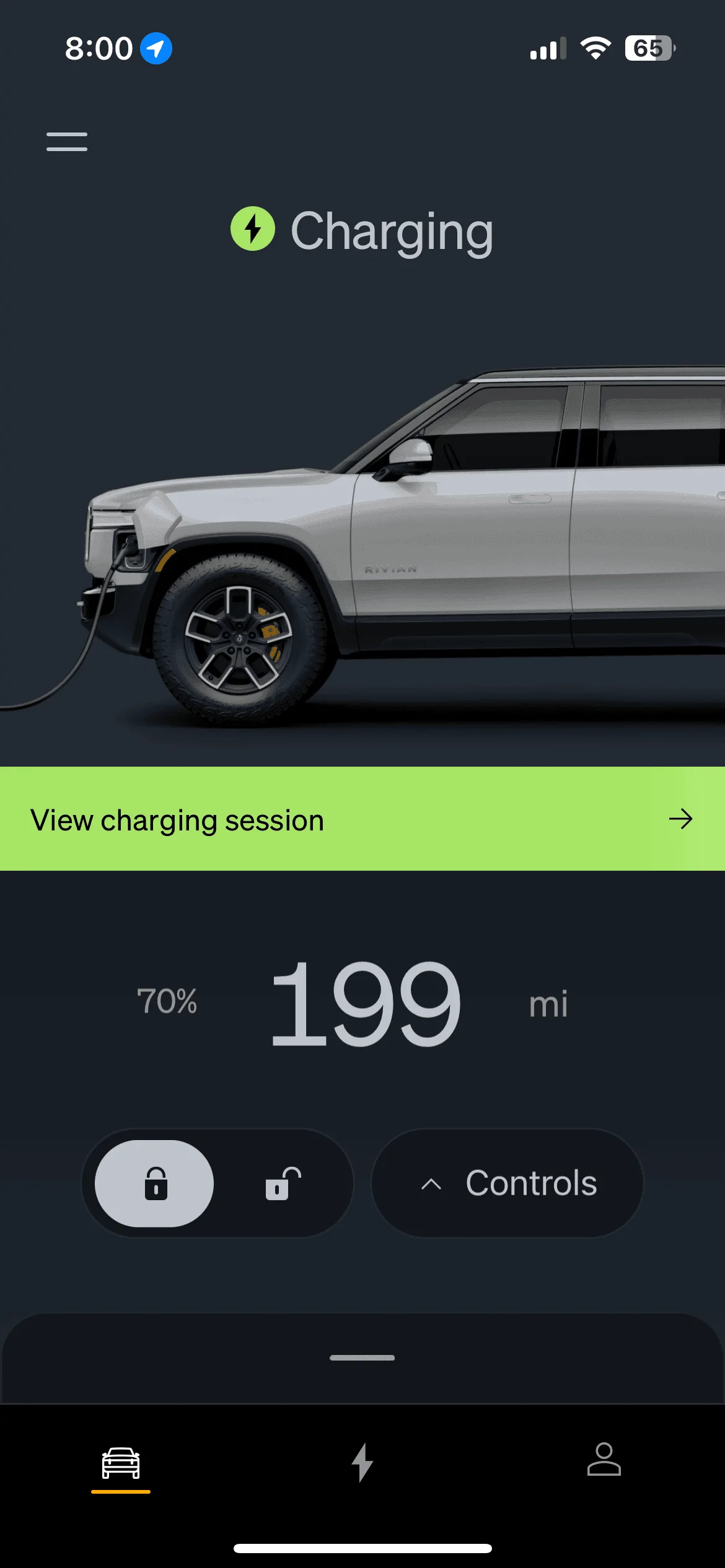 Rivian R1T R1S Charging from 120v wall outlet IMG_8483