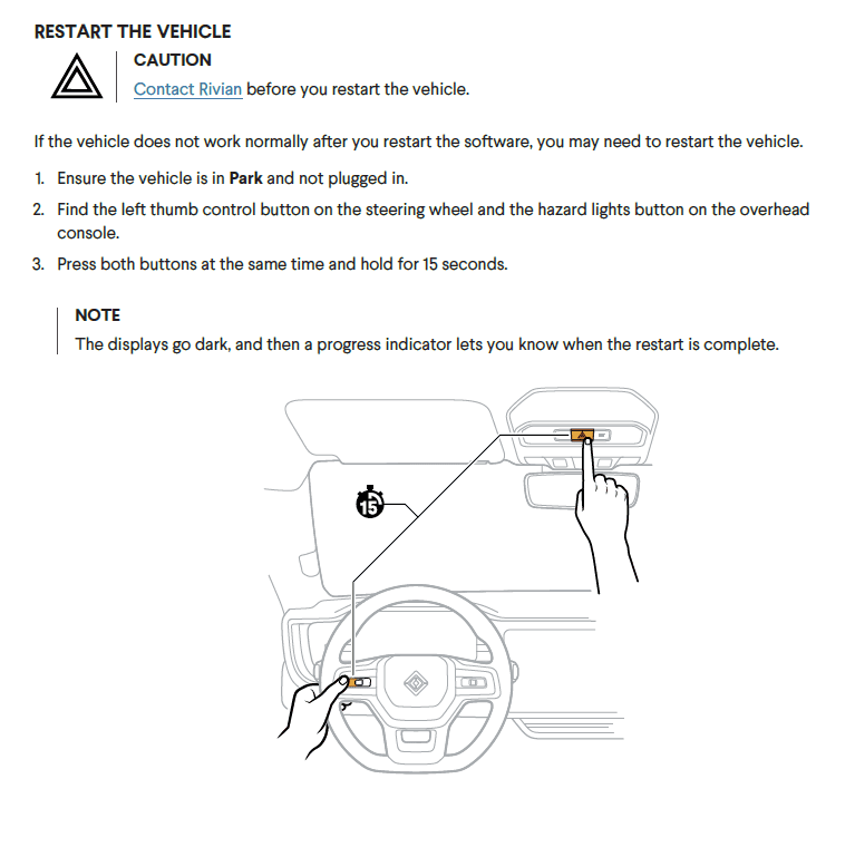 Rivian R1T R1S Hidden Commands / Controls ? 1678484164990