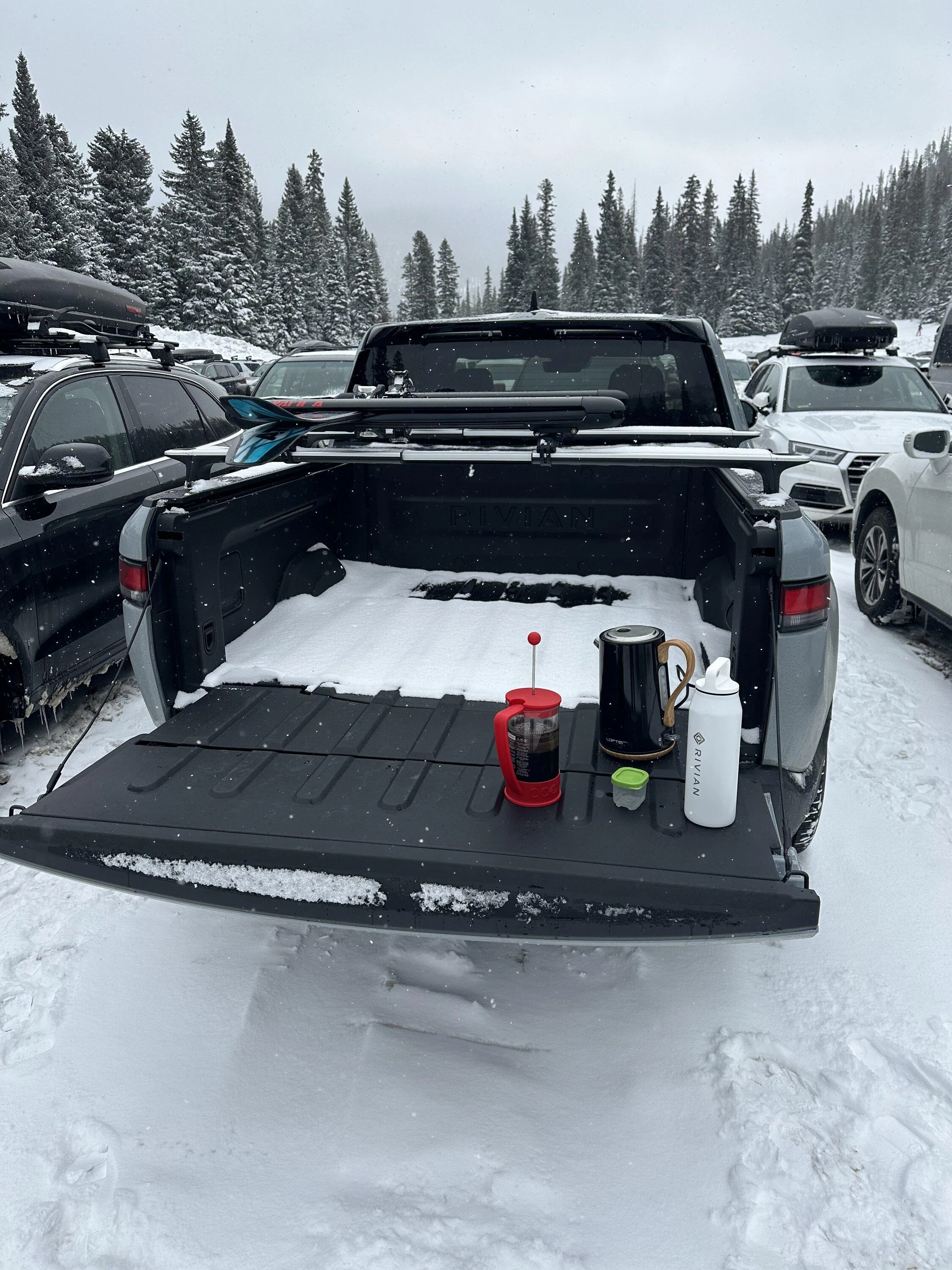 Rivian R1T R1S Snow Mode over alpine mountain pass in R1S -- worked well 1F88C2D9-0FC7-45C5-8BA7-FB75591C97E3