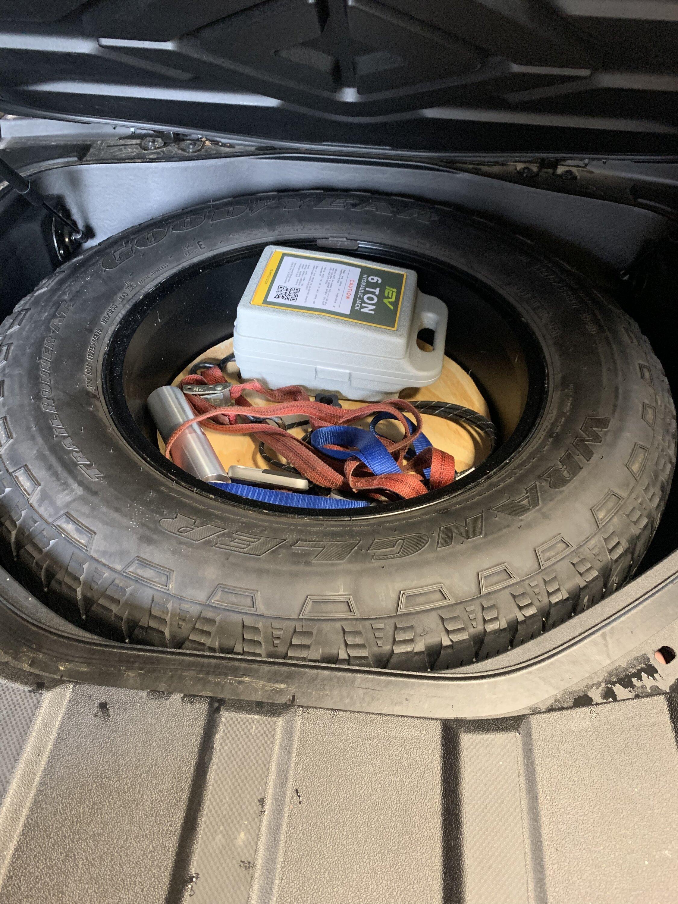 Rivian R1T R1S My cobbled together budget spare 3D2578BB-AD89-4549-8EC9-EE321474A571