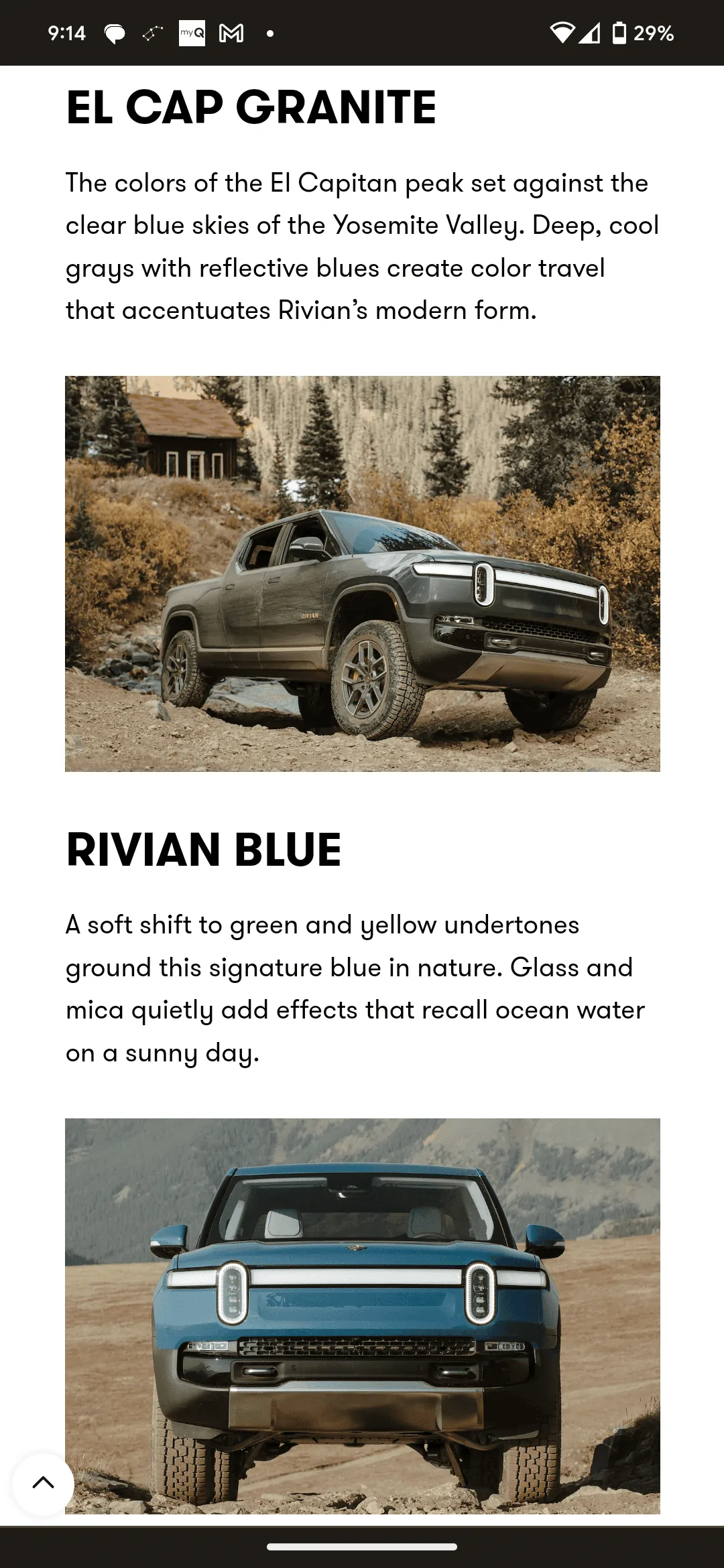 Rivian R1T R1S Confirmed by Rivian: R1S w/ Ocean Coast Interior - Deliveries Not Until Early 2023 Screenshot_20230313-211449