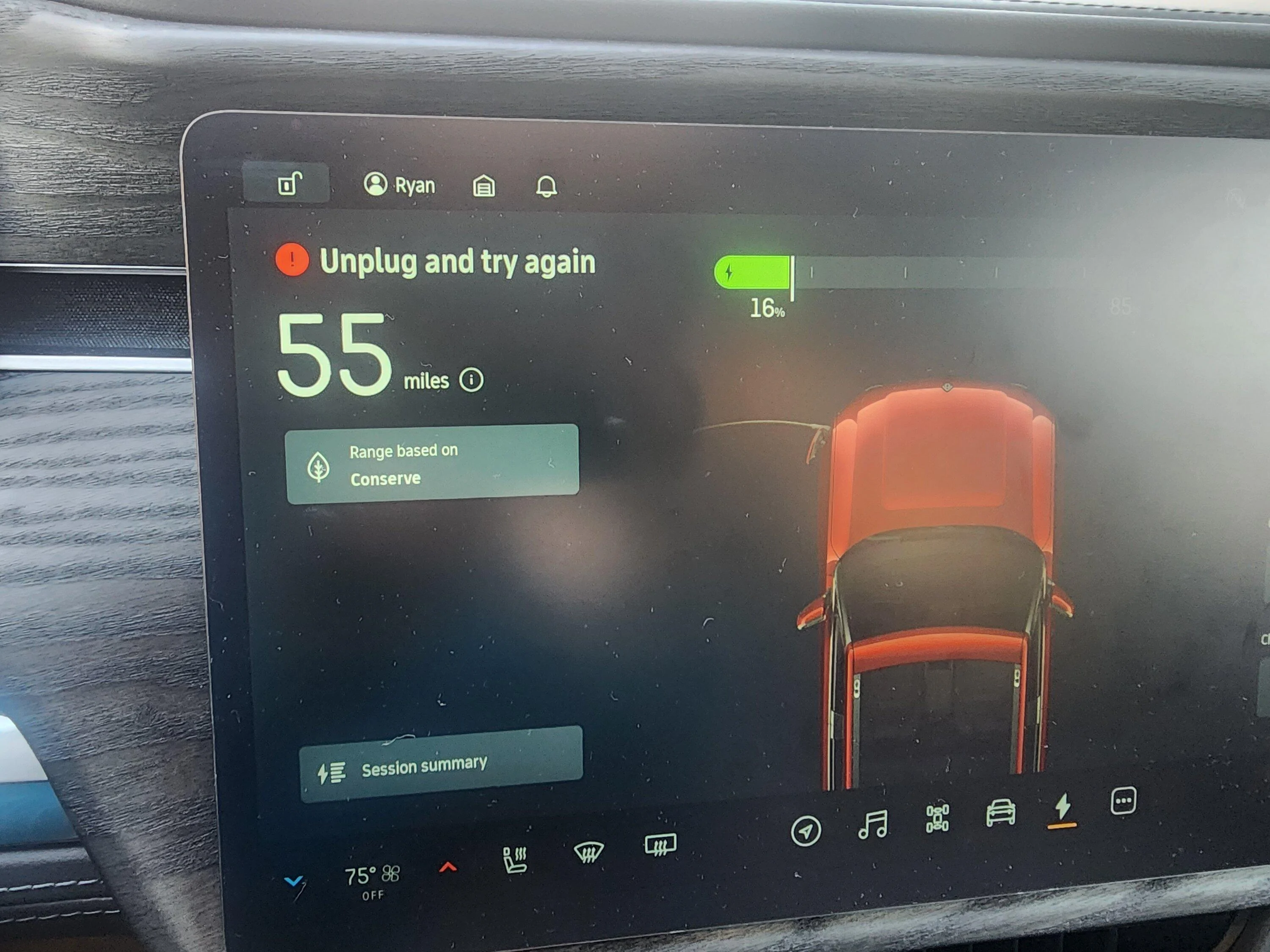 Rivian R1T R1S 2 week old R1T will no longer charge 20230314_092125