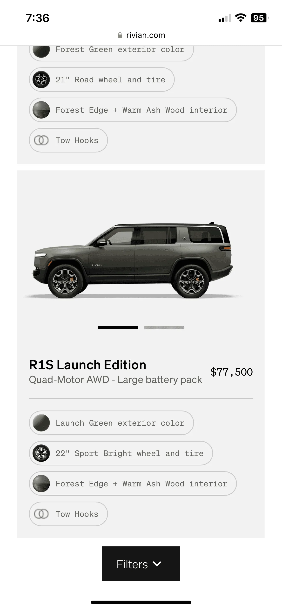 Rivian R1T R1S R1S Shop access live with lots of inventory! BB98A06C-7F8F-4D60-92FA-BA0422A816EB