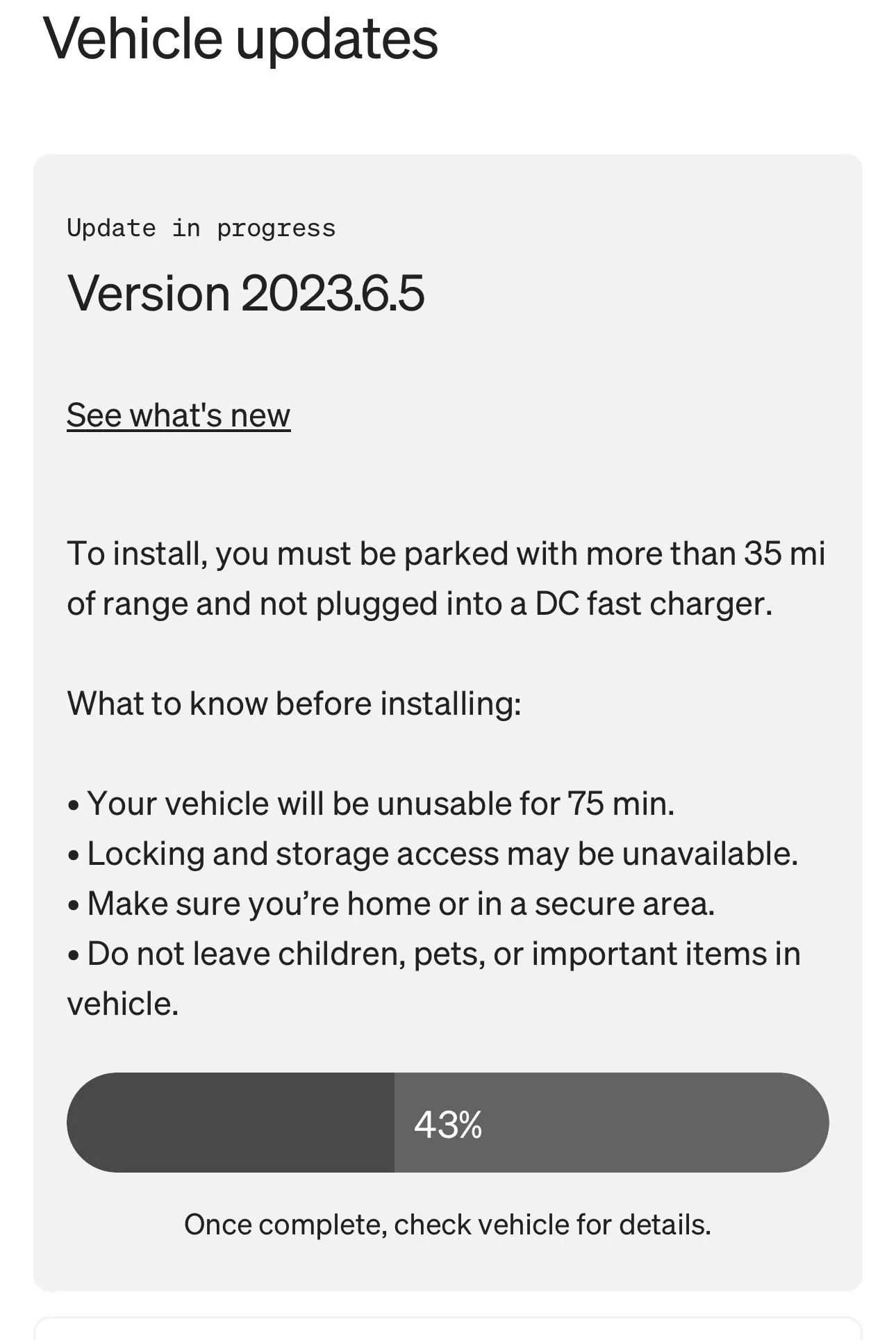 Rivian R1T R1S Anyone else get 2023.6.5 software update? EC457519-1547-48D0-8837-9A5B6915473E