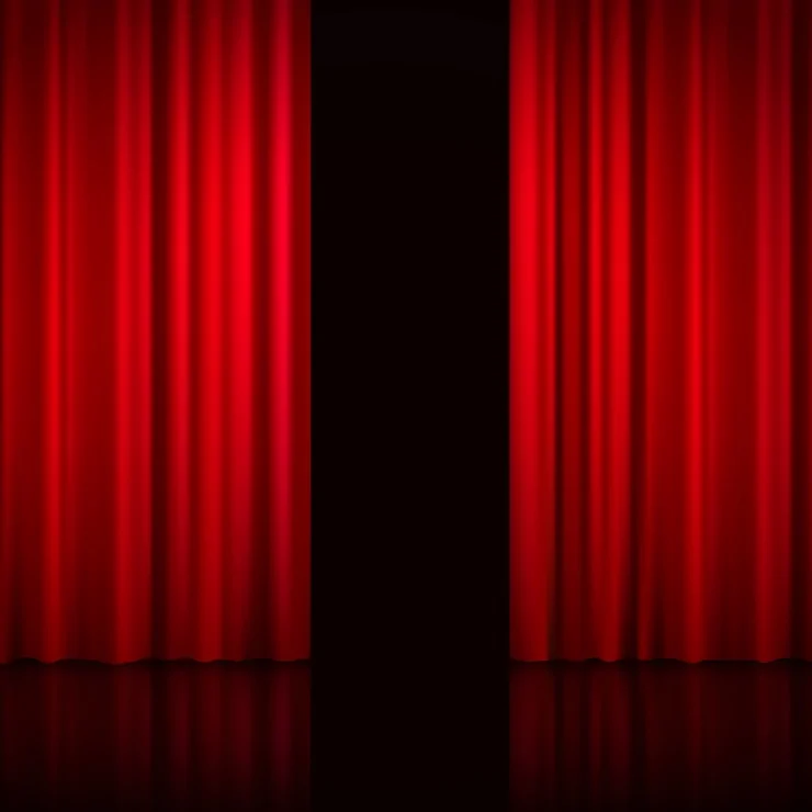 Rivian R1T R1S Turning Main Screen Off? tead-scene-curtains-vector-illustration_1284-33554